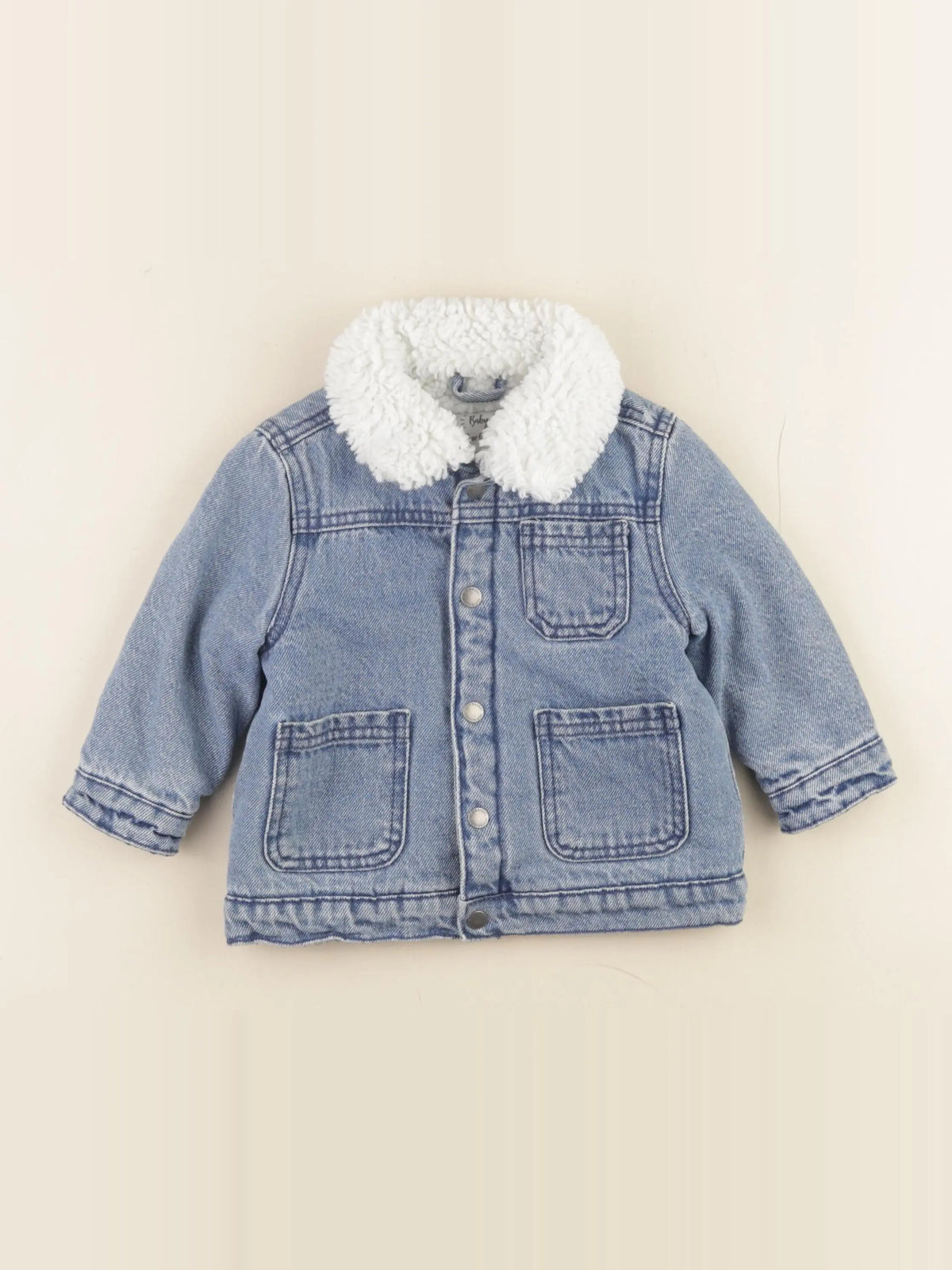 Vertbaudet - veste bleu - 12 mois