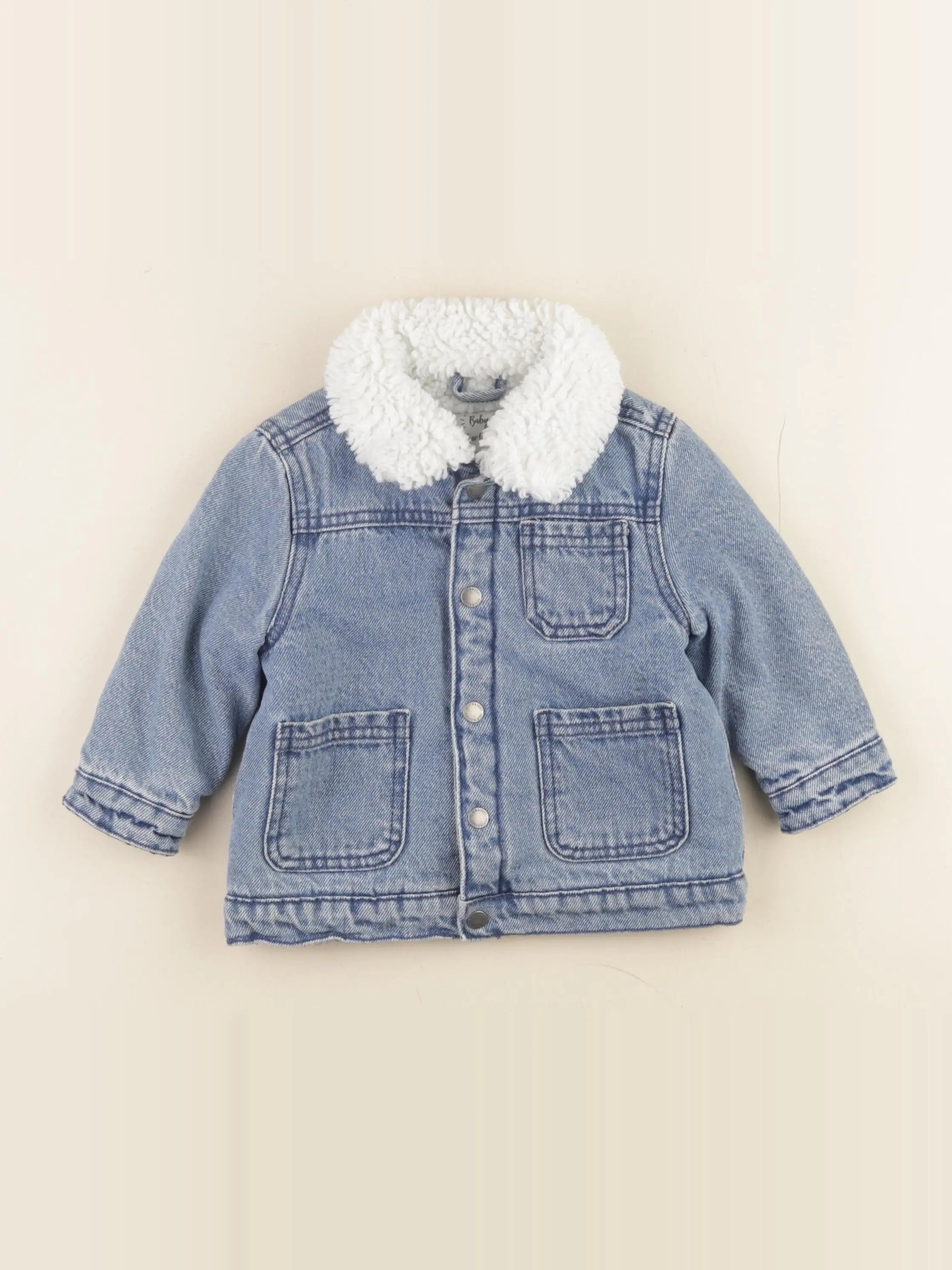 Vertbaudet - veste bleu - 12 mois