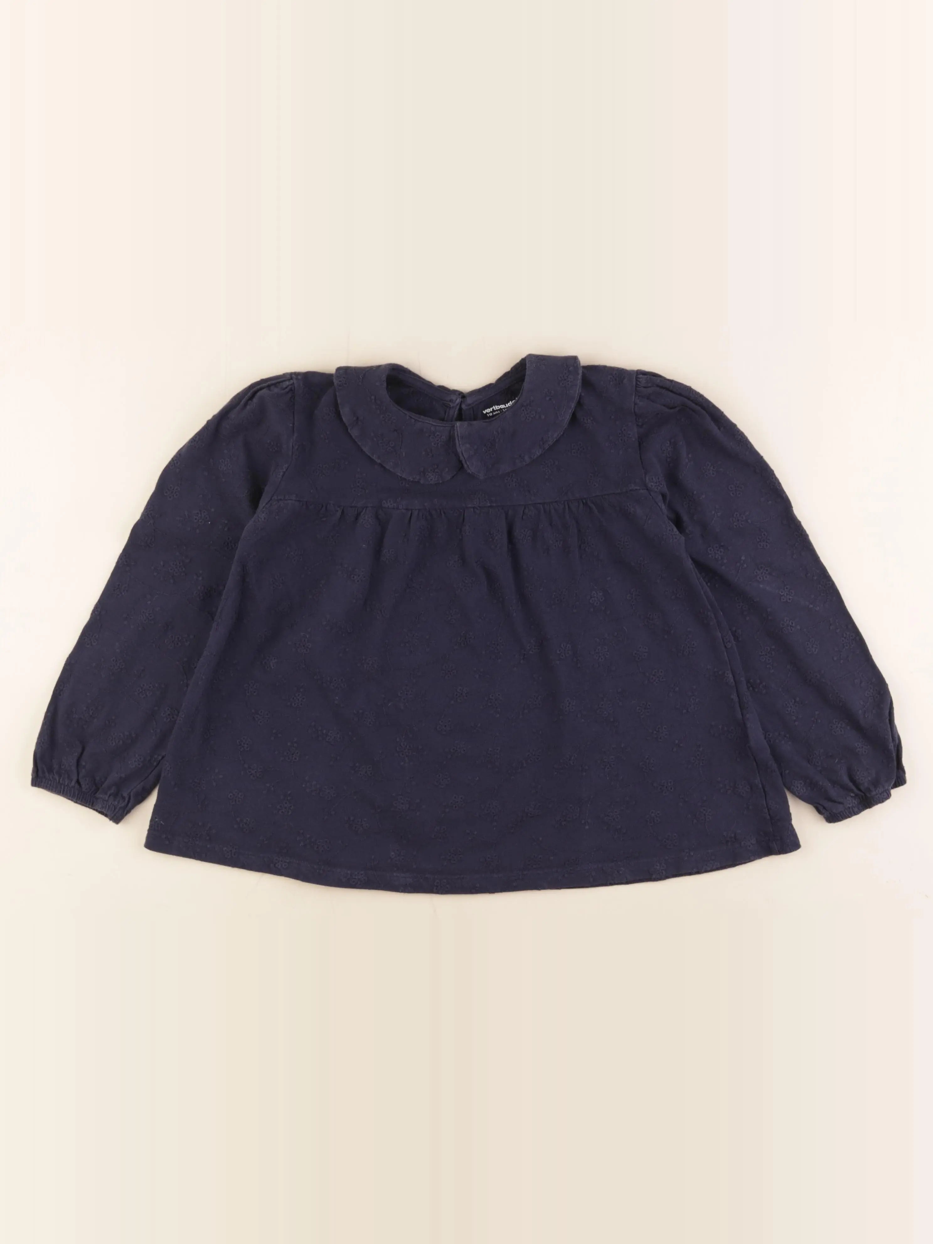Vertbaudet - tee-shirt bleu - 10 ans