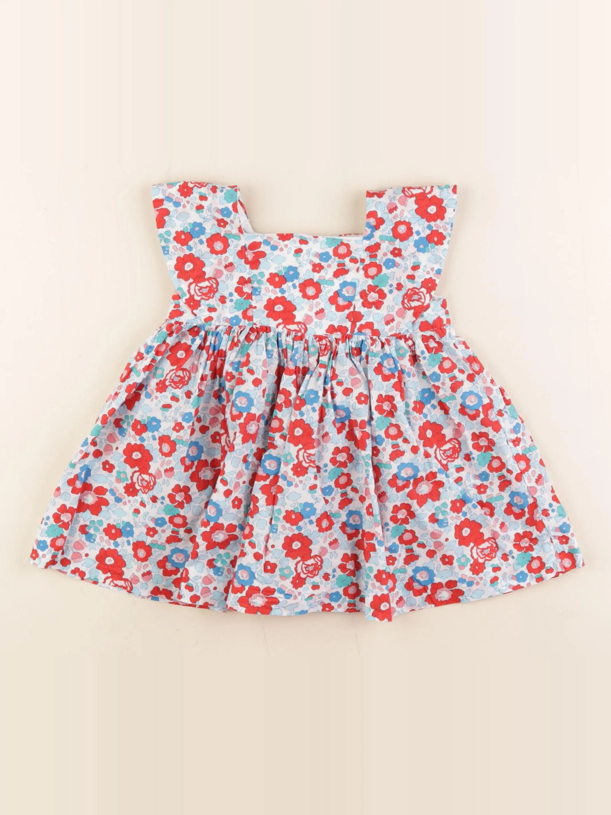 Jacadi - robe liberty multicolore - 12 mois