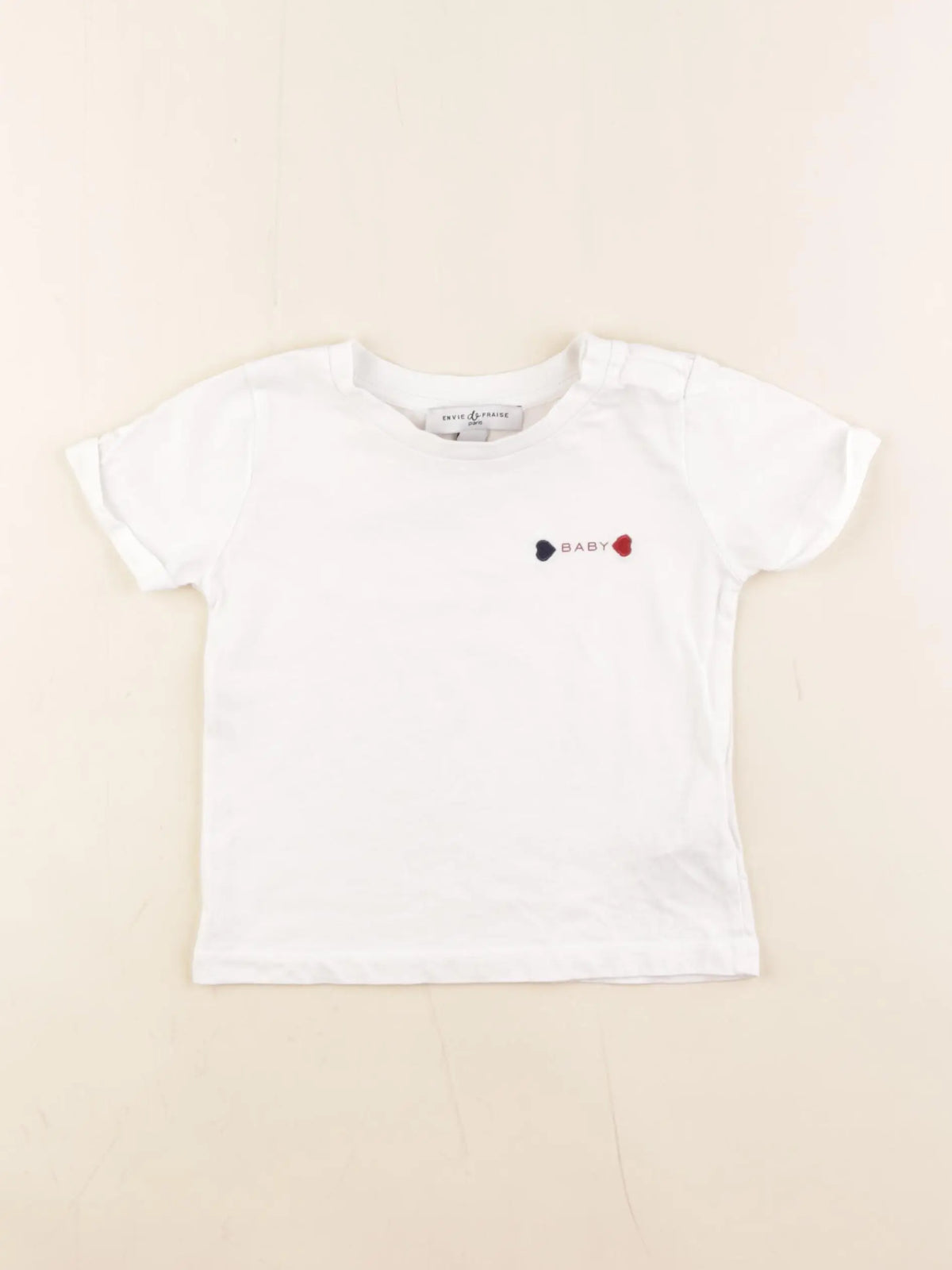 Envie de Fraise - tee-shirt blanc - 12/18 mois