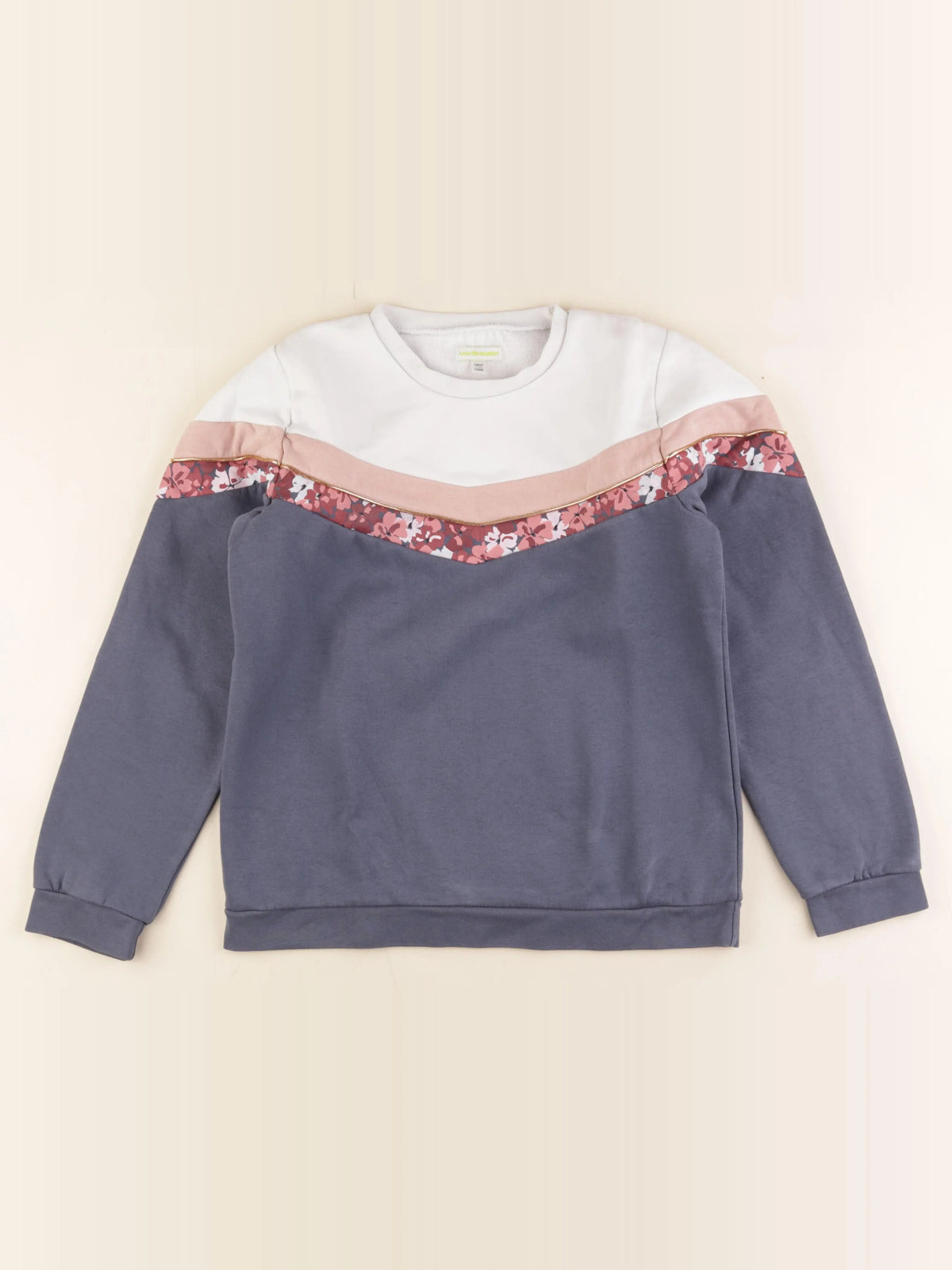 Vertbaudet - sweat multicolore - 14 ans
