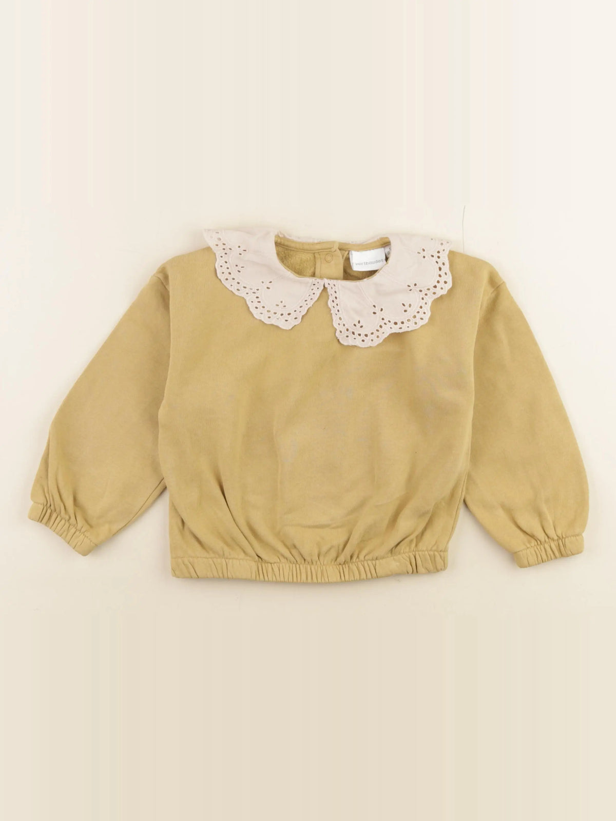 Vertbaudet - sweat jaune - 36 mois