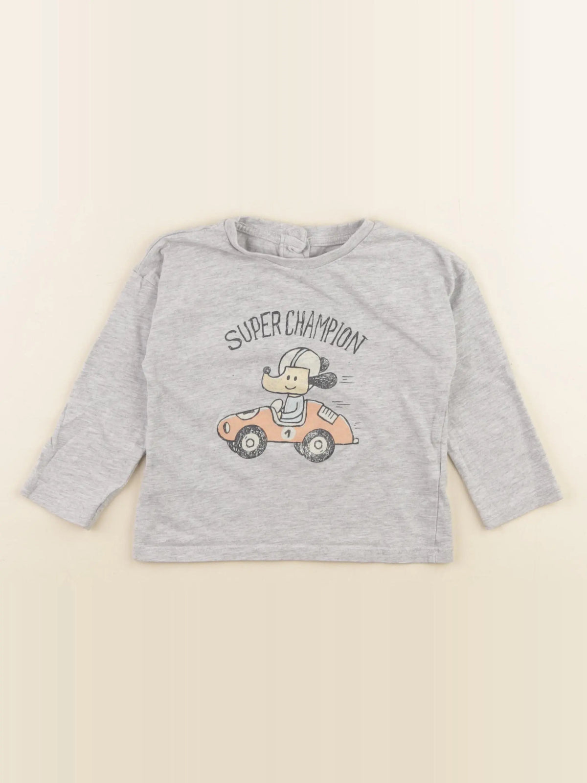 Vertbaudet - tee-shirt gris - 24 mois