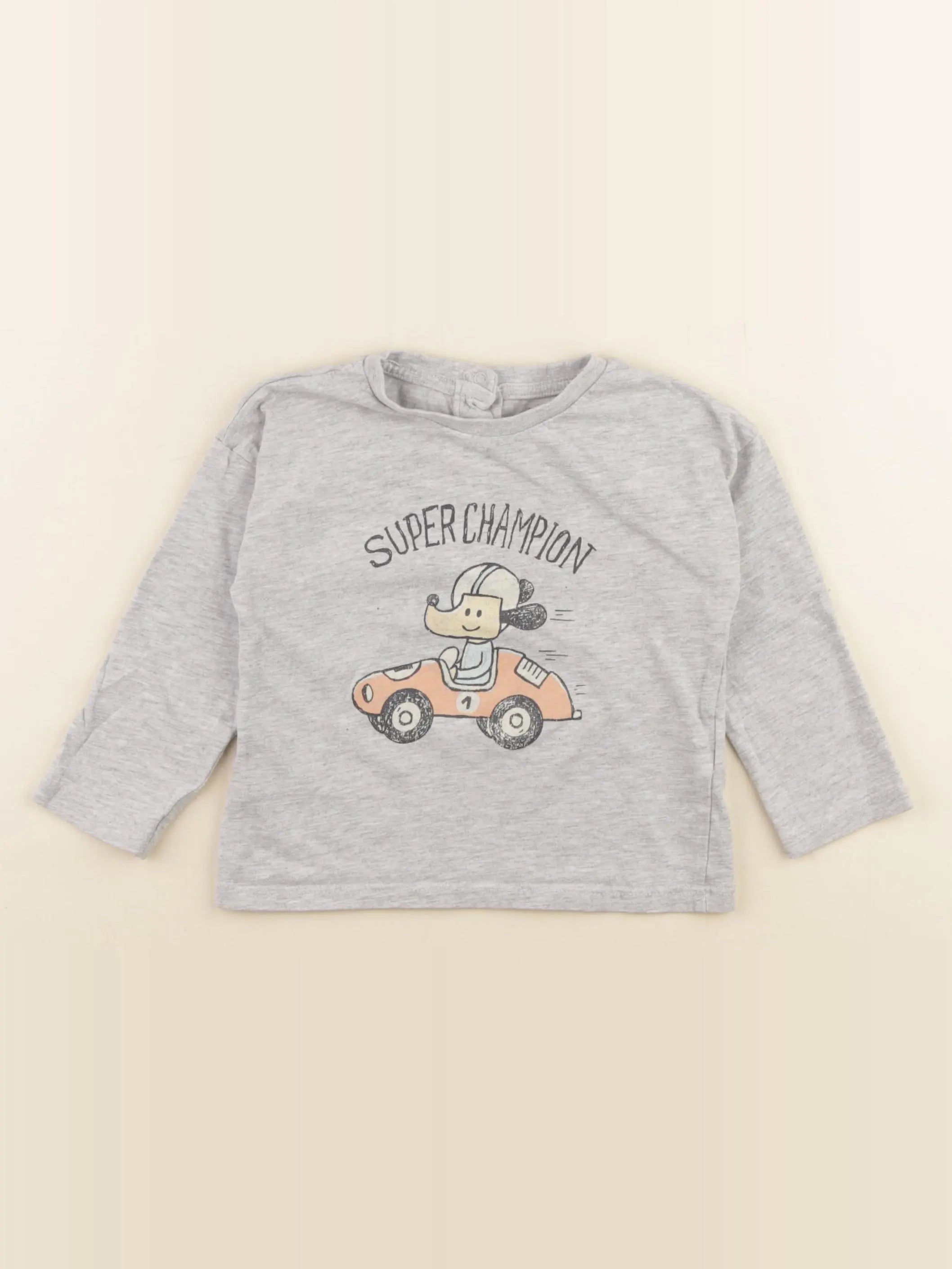 Vertbaudet - tee-shirt gris - 24 mois
