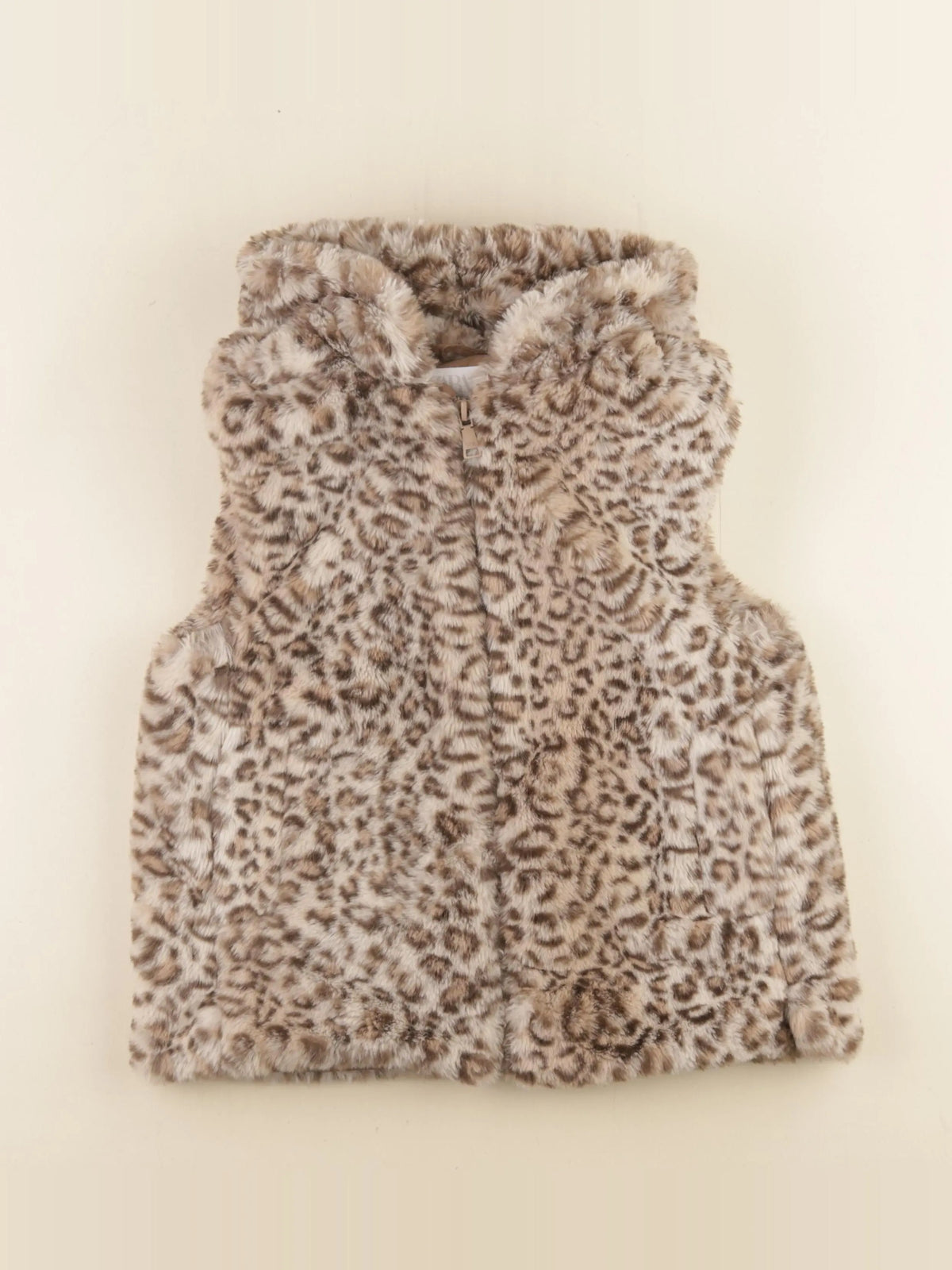 Zara - veste sans manche marron - 9/10 ans