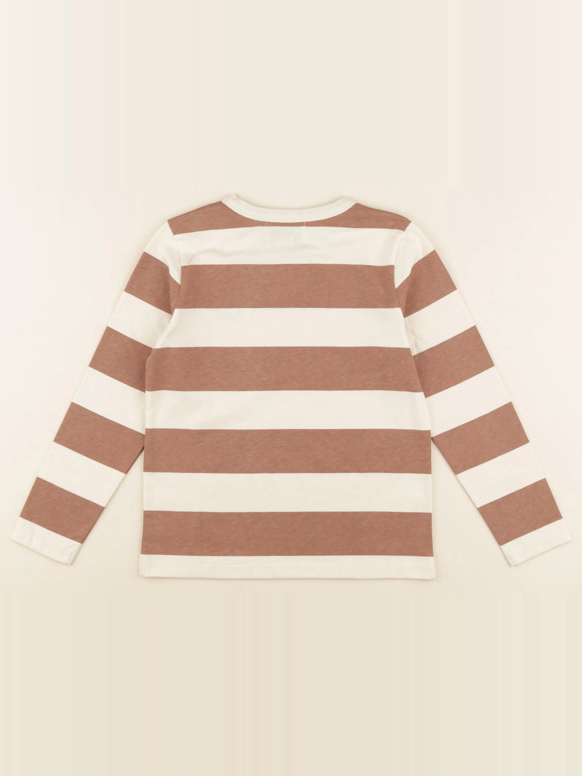 Tee-shirt beige, marron