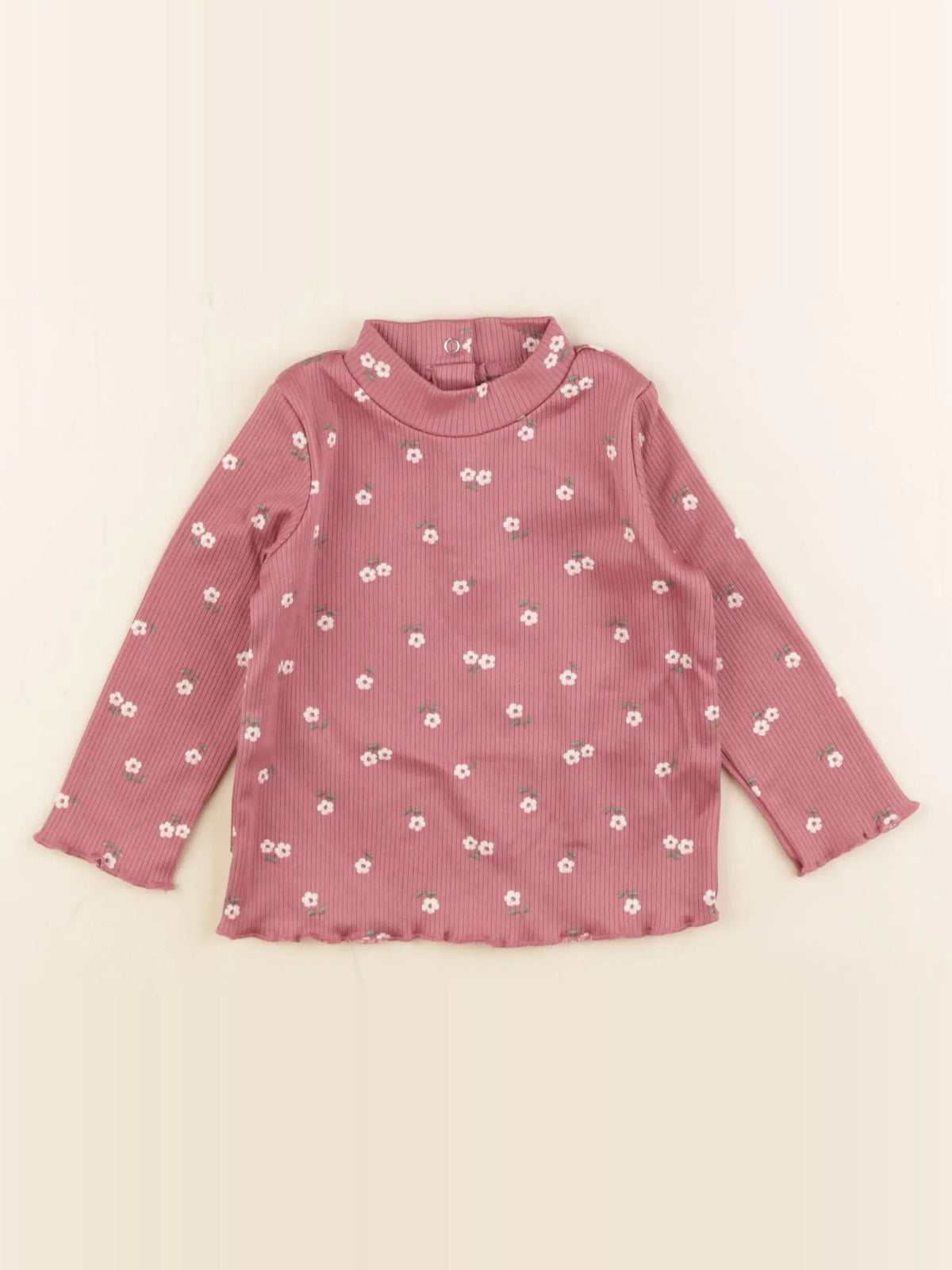 Vertbaudet - sous-pull rose - 12 mois