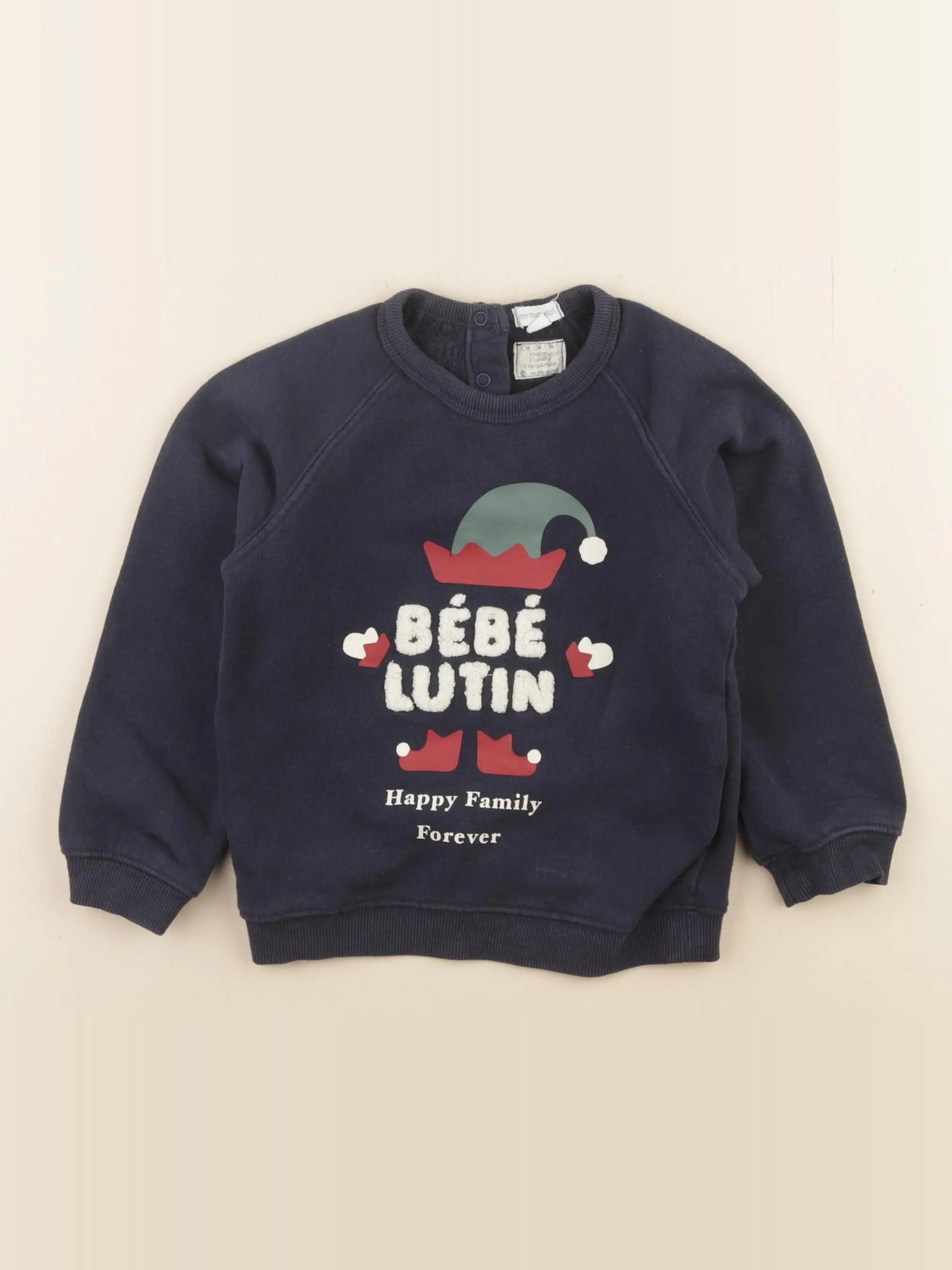 Vertbaudet - sweat bleu - 3 ans
