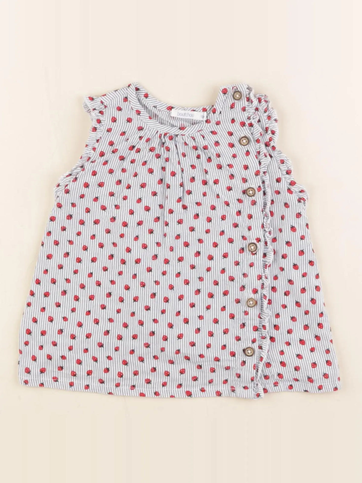 Boutchou - blouse multicolore - 12 mois