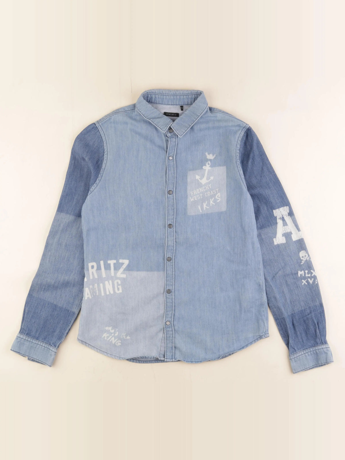 IKKS - chemise bleu - 12 ans