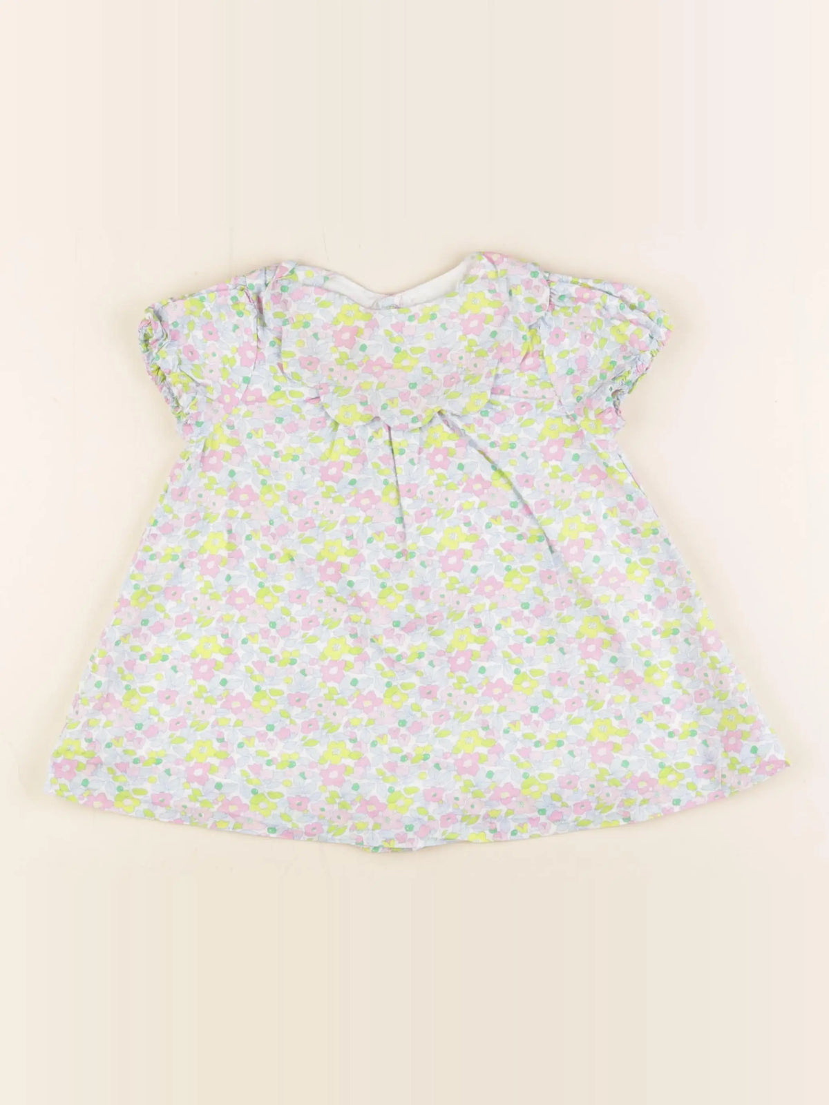 Jacadi - robe liberty multicolore - 12 mois