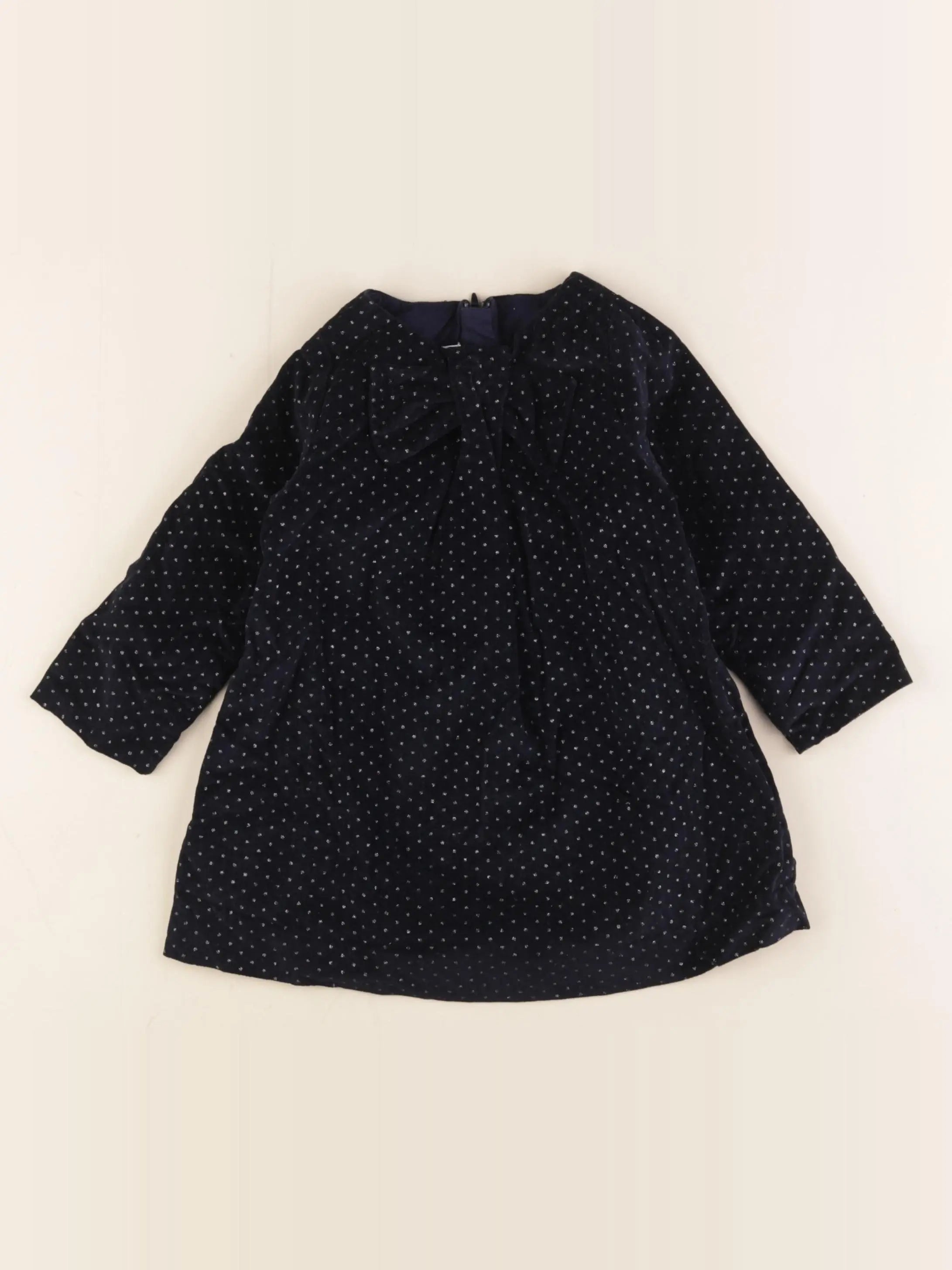 Jacadi - robe bleu, argent - 18 mois
