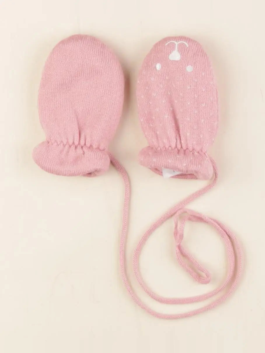 Petit Bateau - moufles rose - 12/24 mois