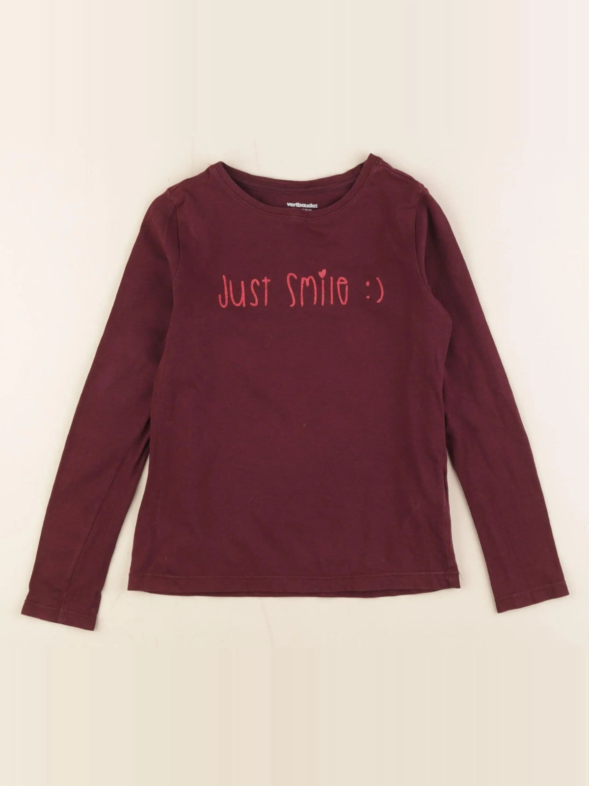 Vertbaudet - tee-shirt rouge - 6 ans