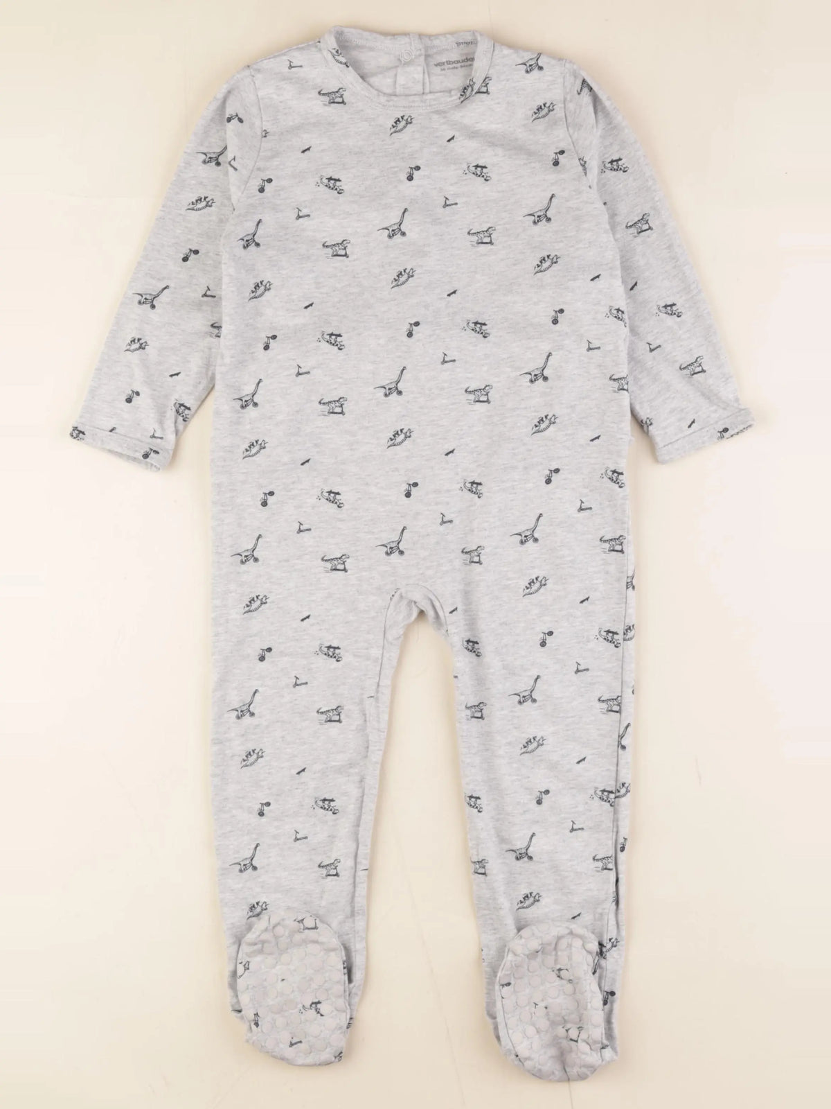 Vertbaudet - pyjama coton gris - 36 mois