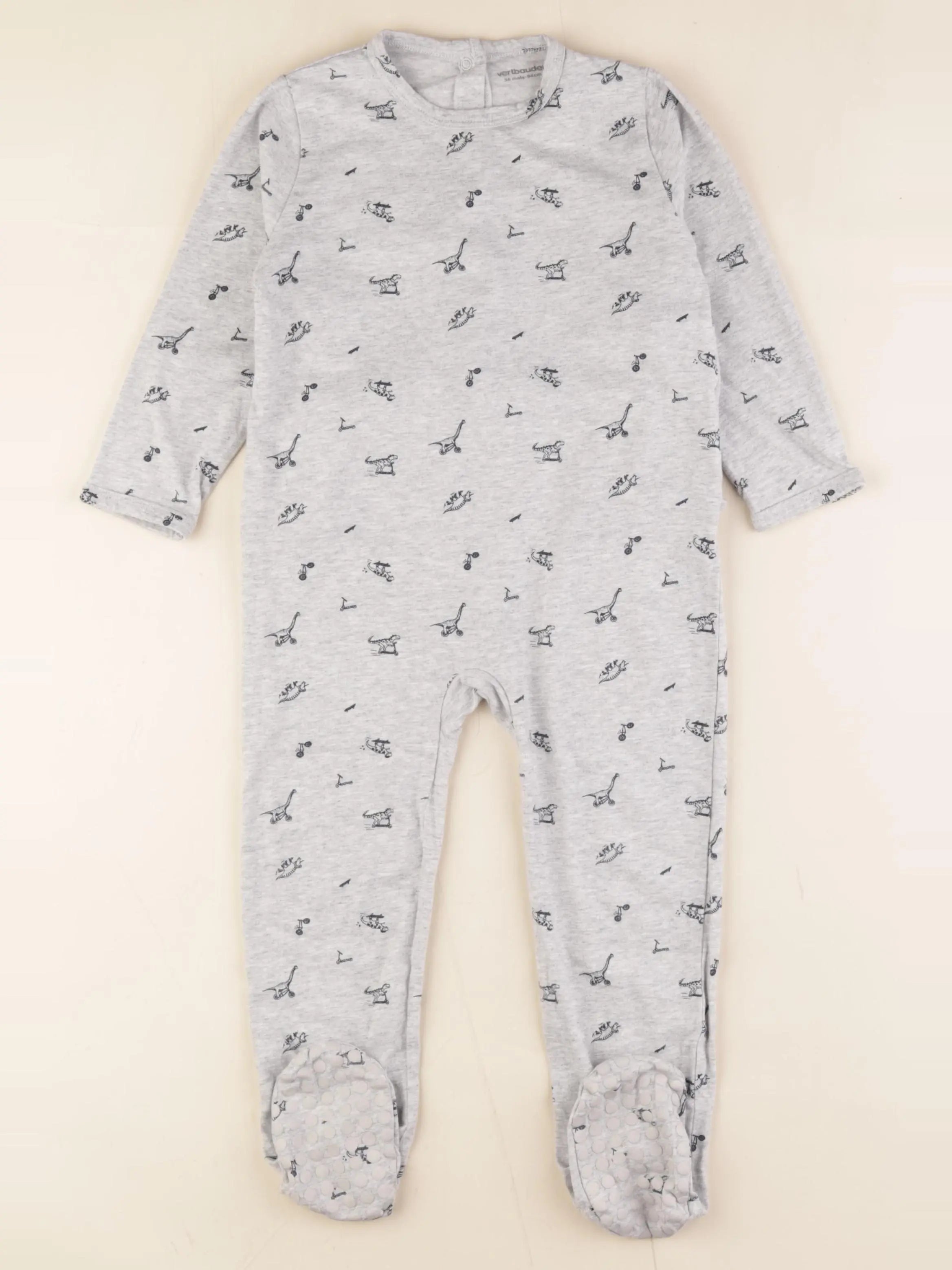 Vertbaudet - pyjama coton gris - 36 mois