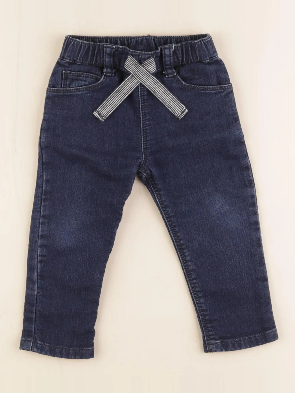 Petit Bateau - jean bleu - 12 mois
