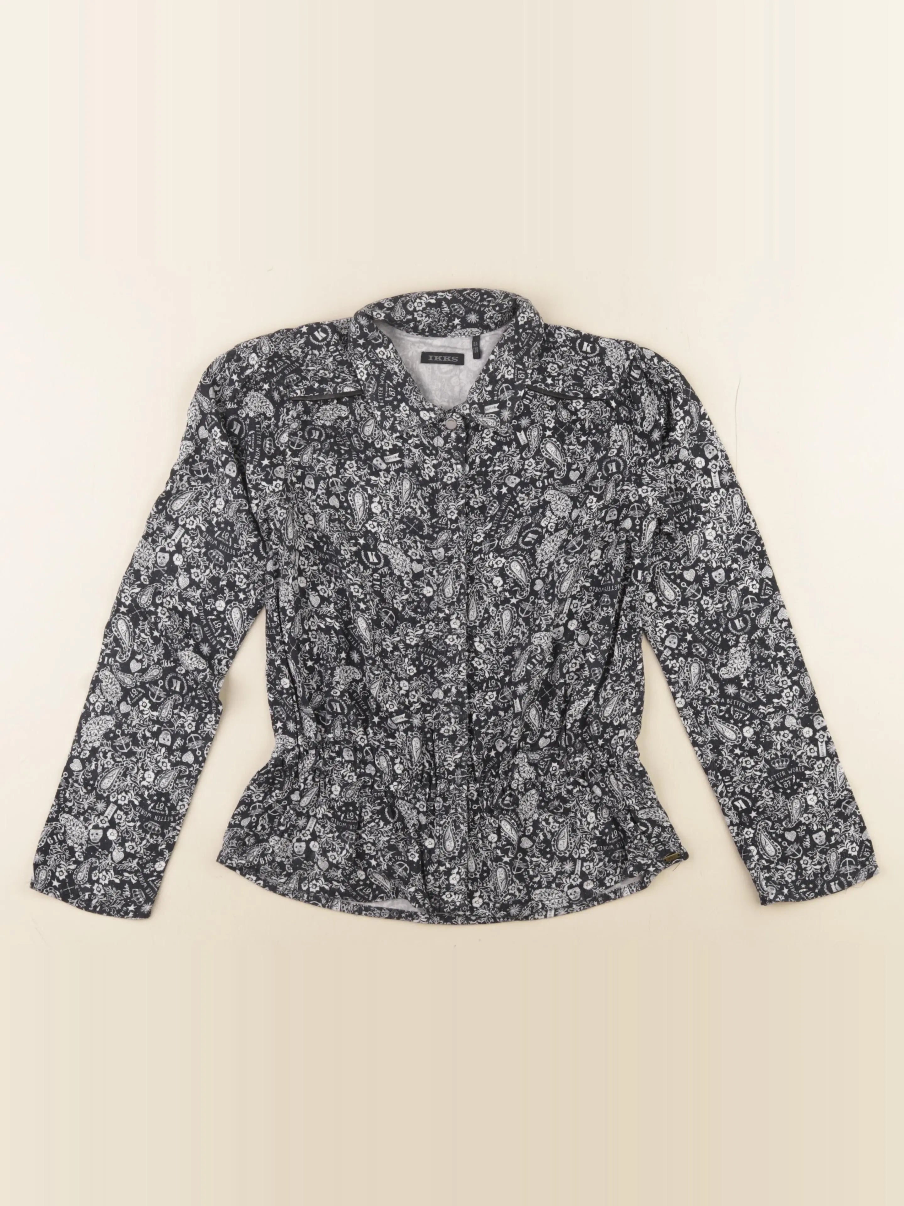 IKKS - blouse noir - 8 ans