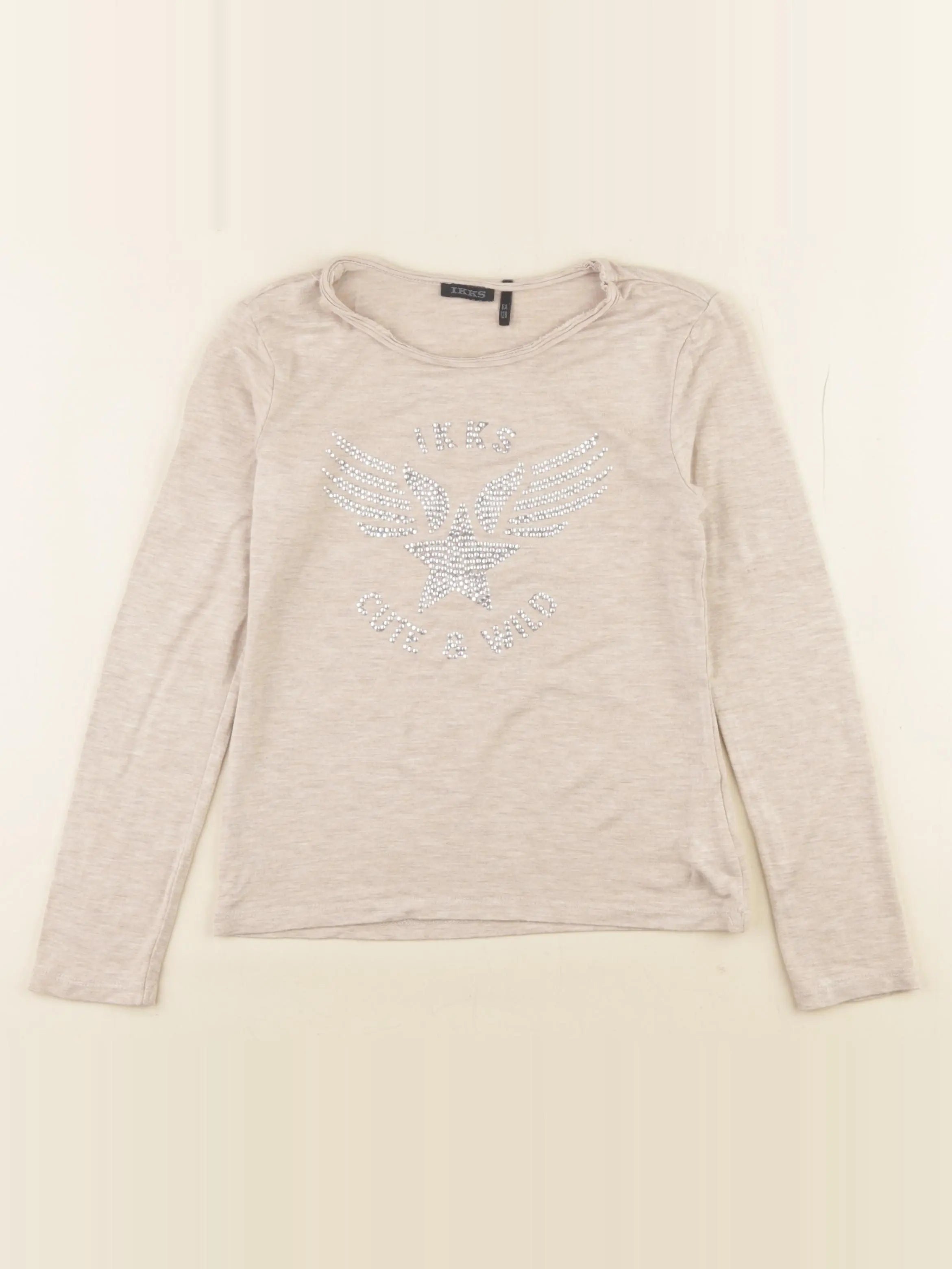 IKKS - tee-shirt beige - 8 ans