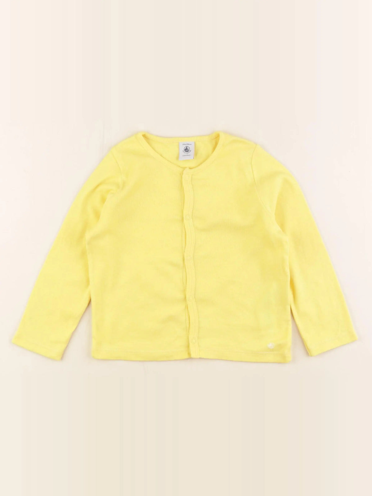 Petit Bateau - tee-shirt jaune - 24 mois
