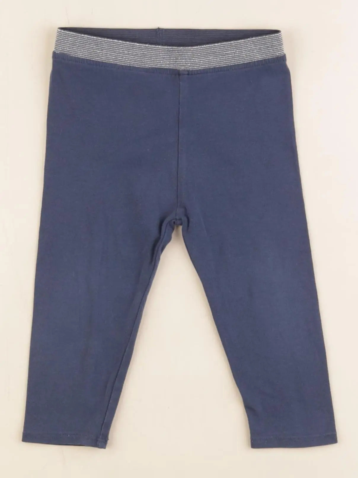 Vertbaudet - legging bleu - 12 mois