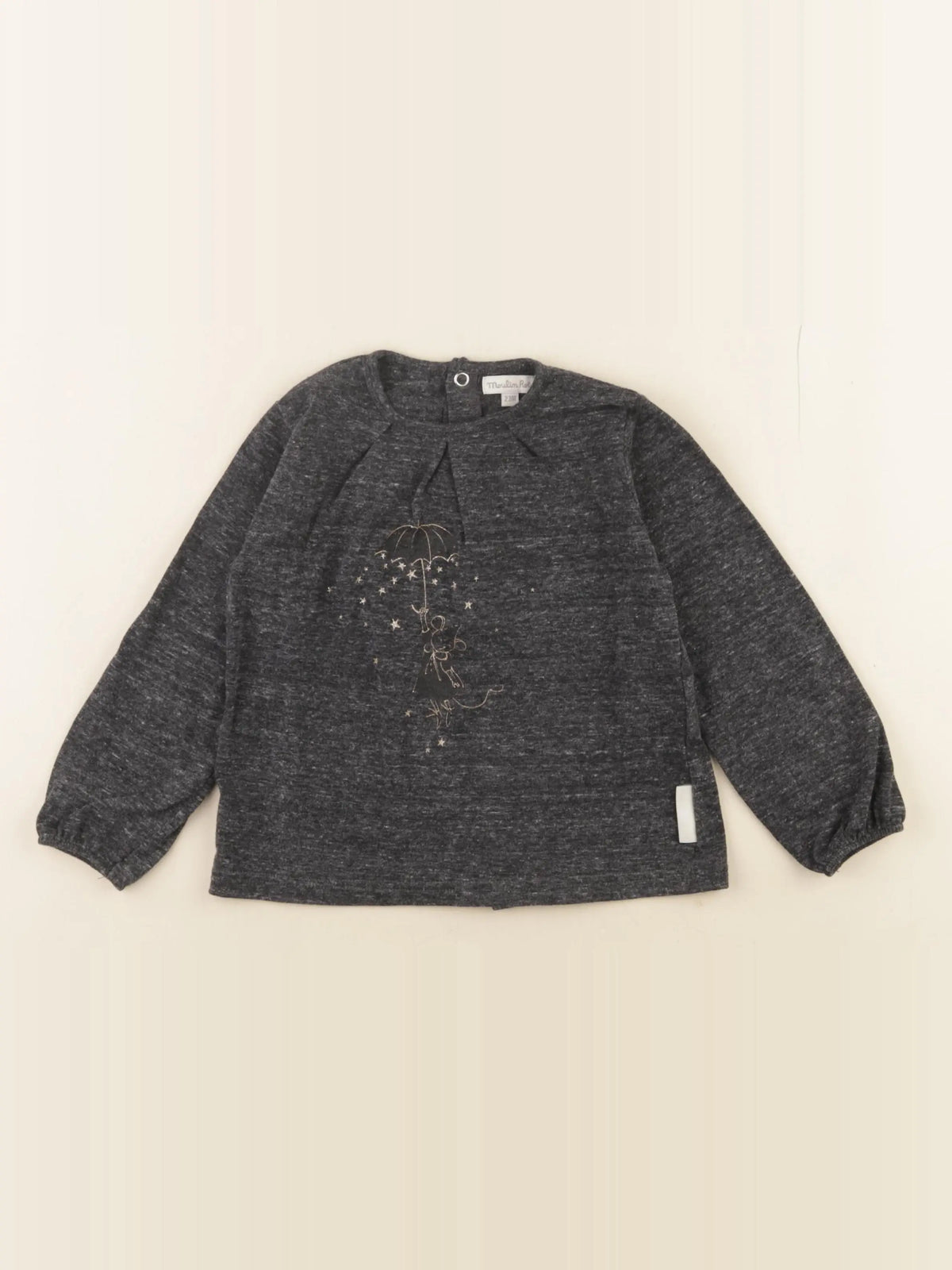 Moulin Roty - tee-shirt taupe - 2 ans