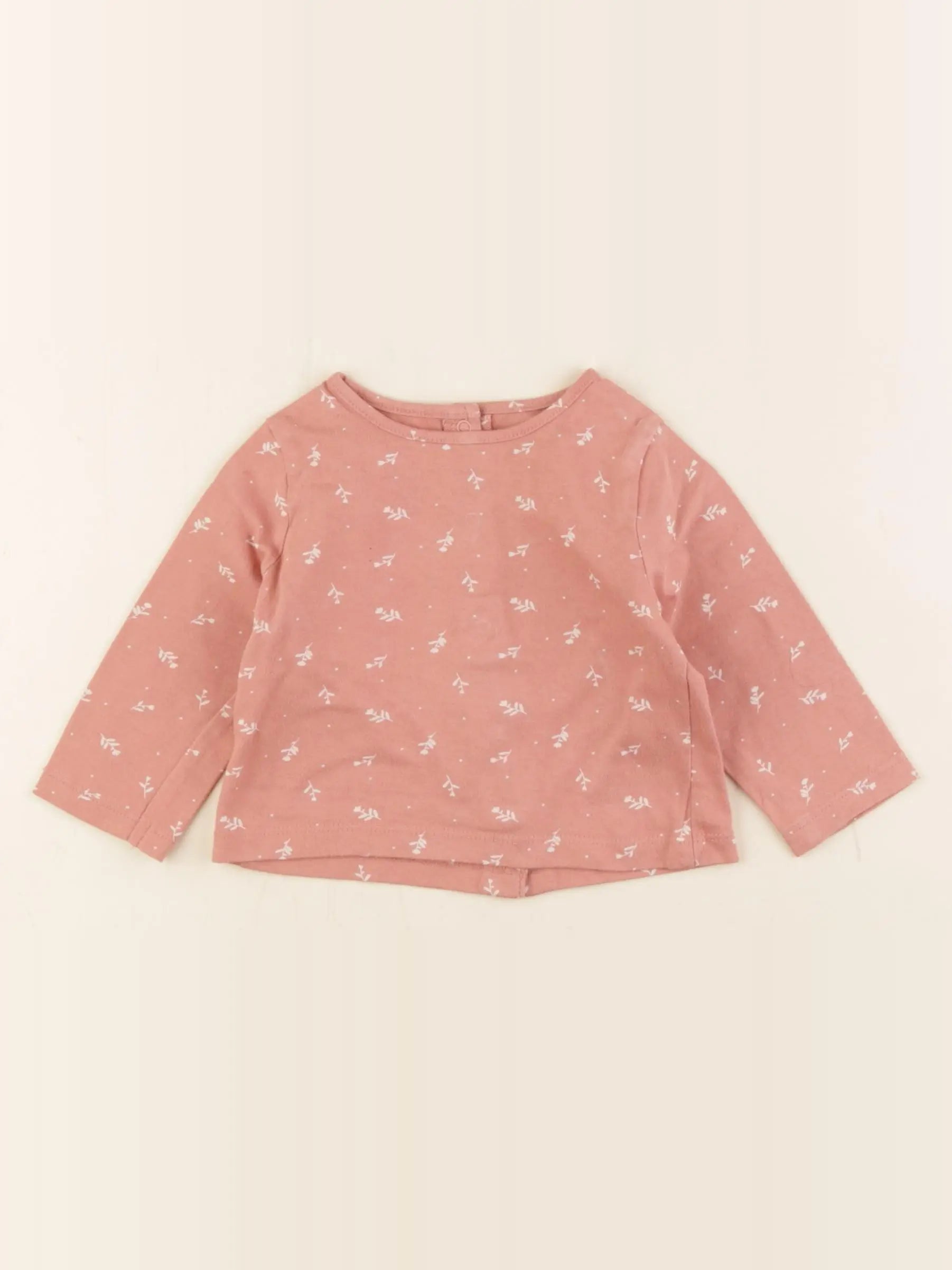 Vertbaudet - tee-shirt rose - 3 mois