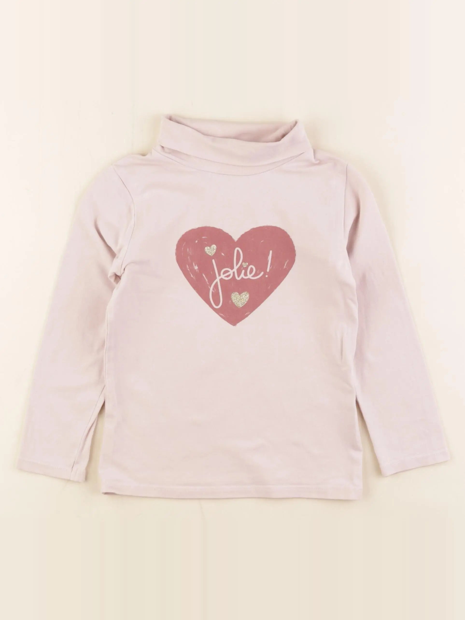 Vertbaudet - sous-pull rose - 4 ans