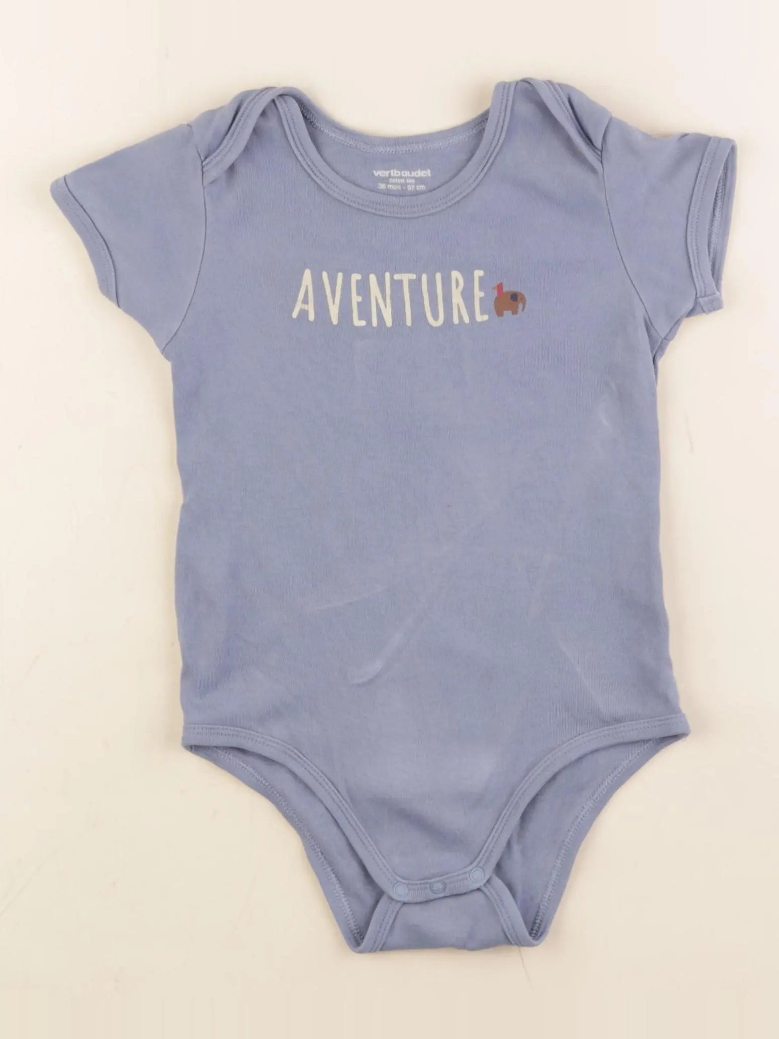 Vertbaudet - body bleu - 36 mois