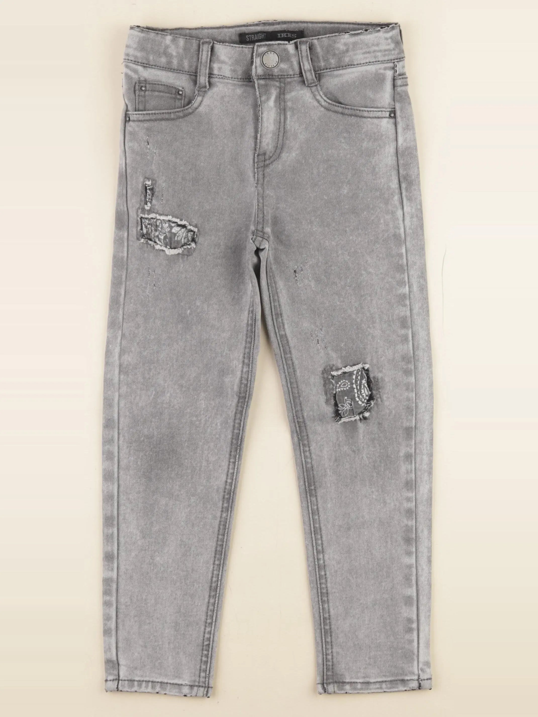 IKKS - jean gris - 6 ans