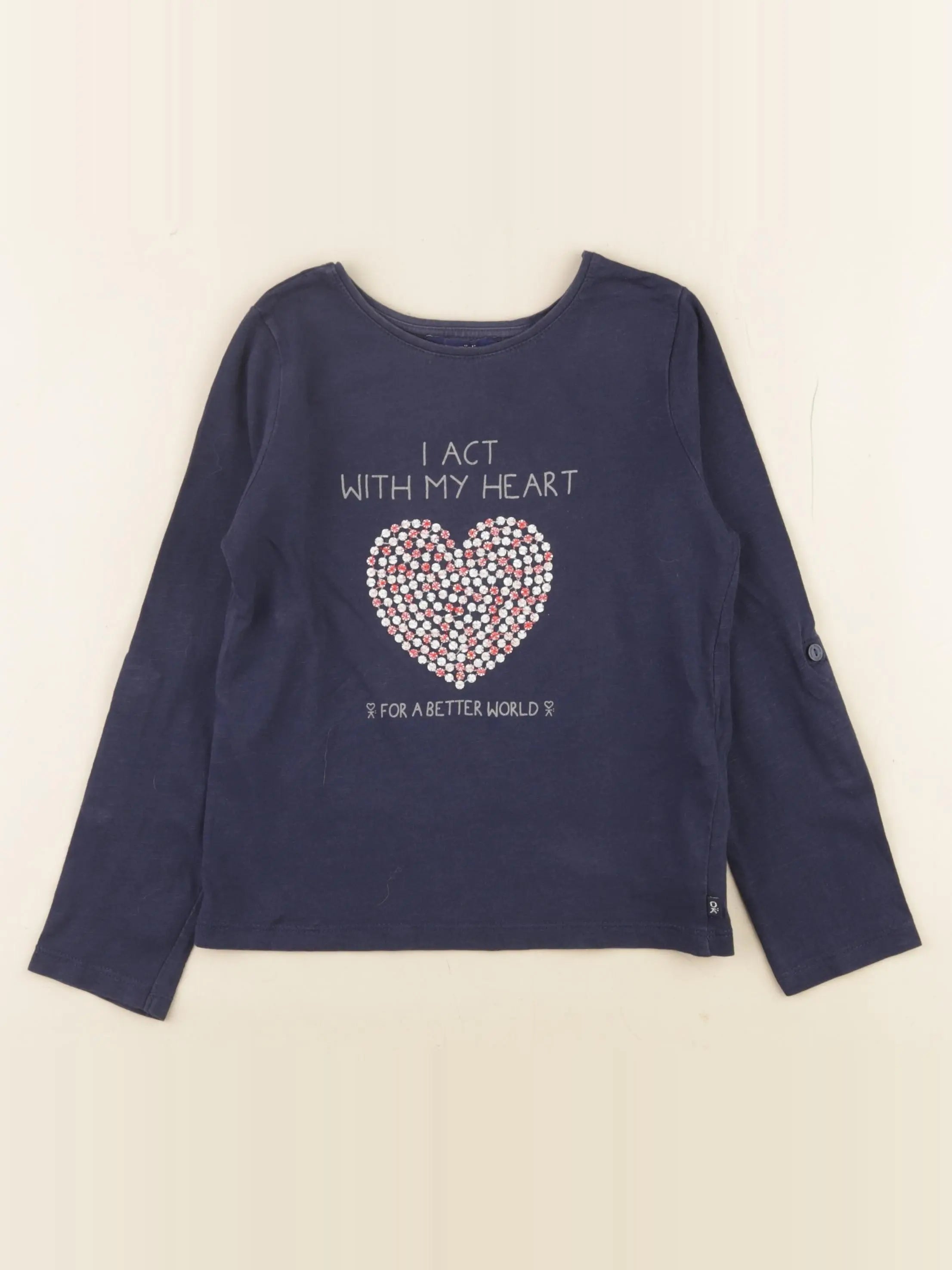 Okaidi - tee-shirt bleu - 6 ans