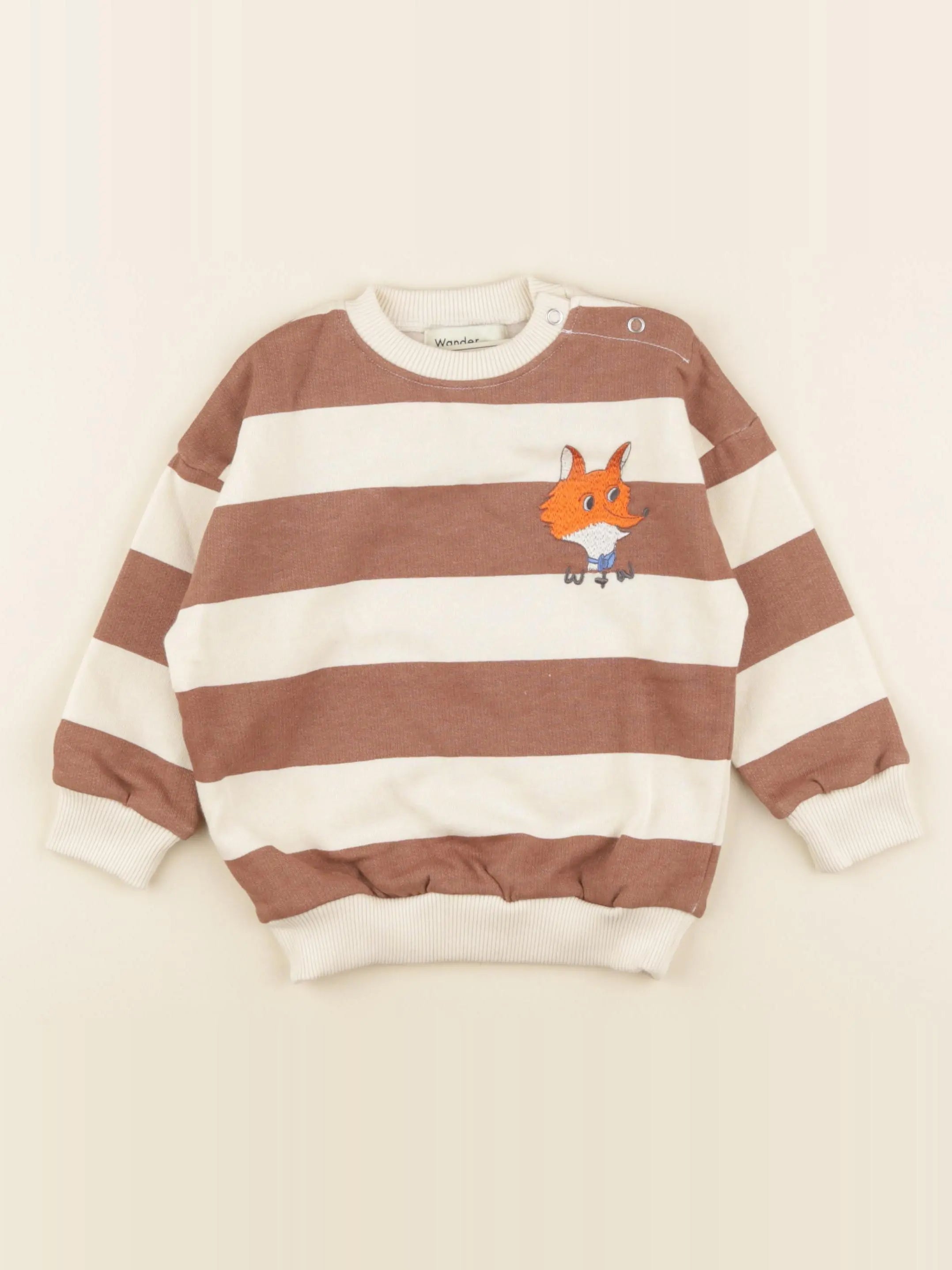 Sweat beige, marron