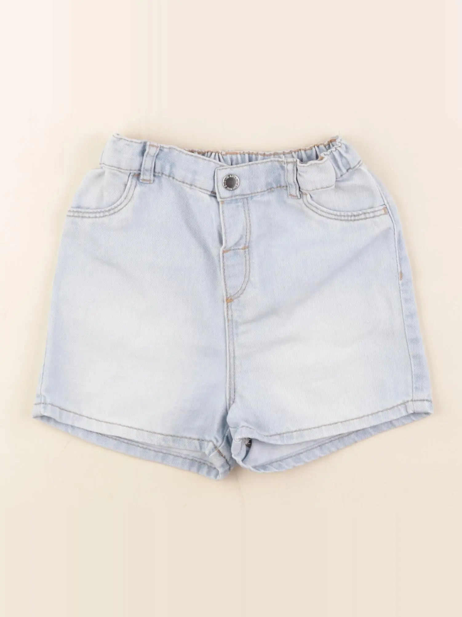 H&M - short bleu - 18/24 mois