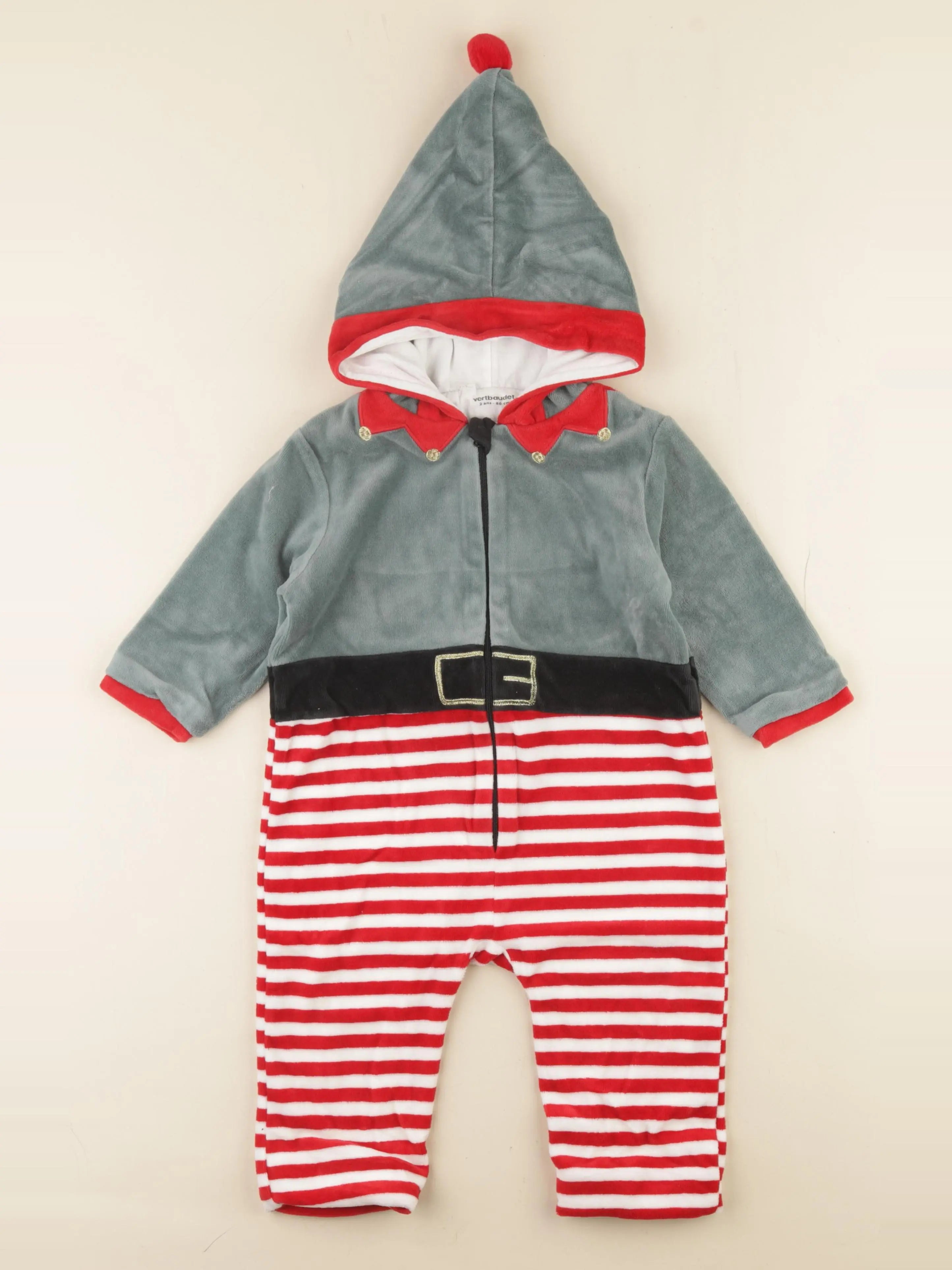 Vertbaudet - sur-pyjama vert - 2 ans
