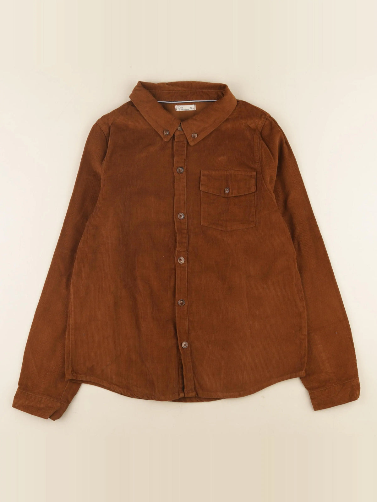 Little Cigogne - chemise marron - 12 ans