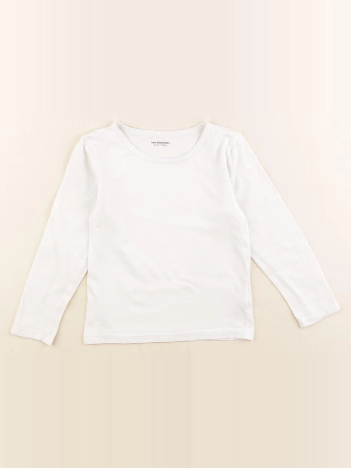 Vertbaudet - maillot de corps blanc - 6 ans
