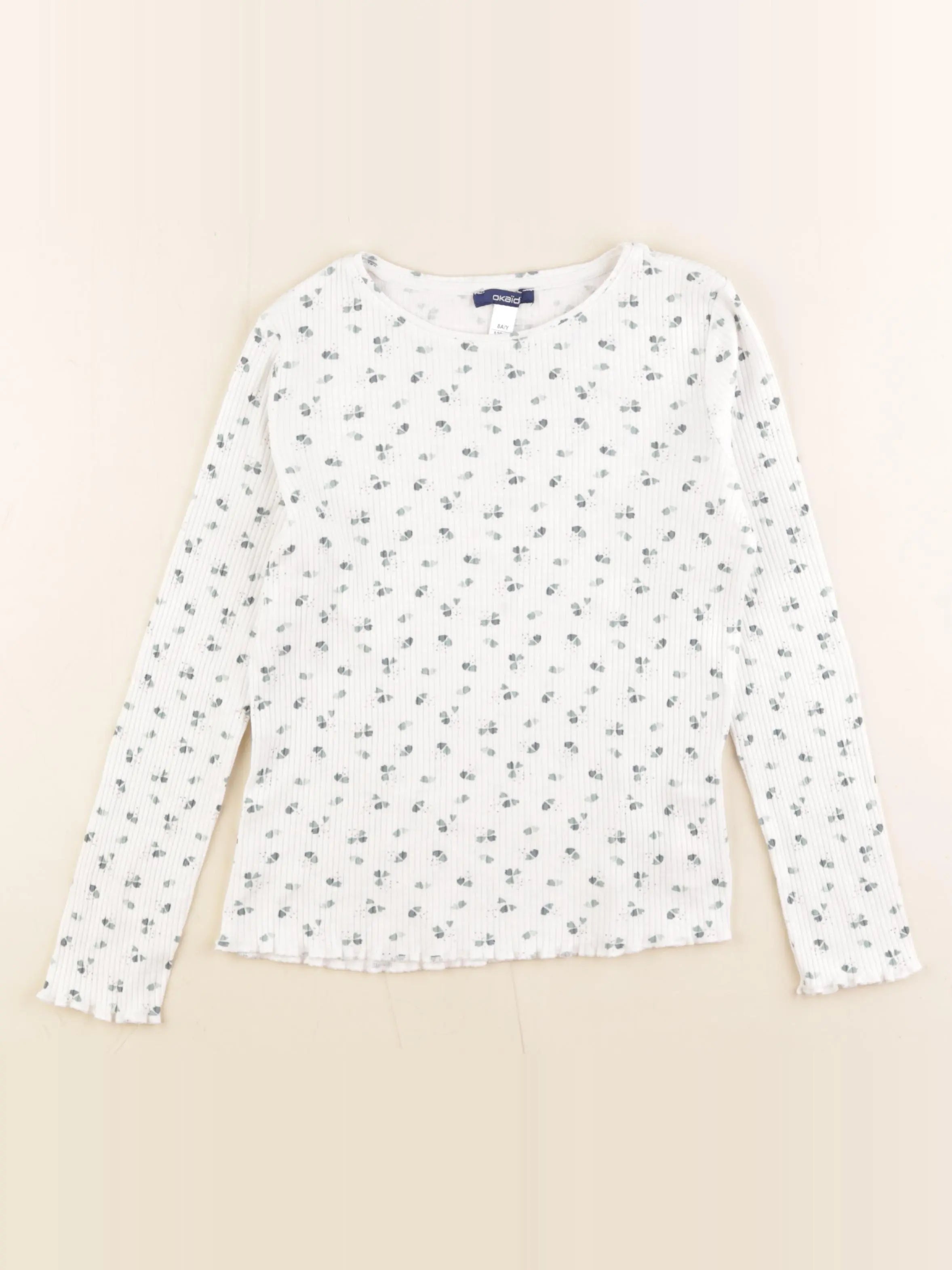 Okaidi - tee-shirt blanc - 8 ans