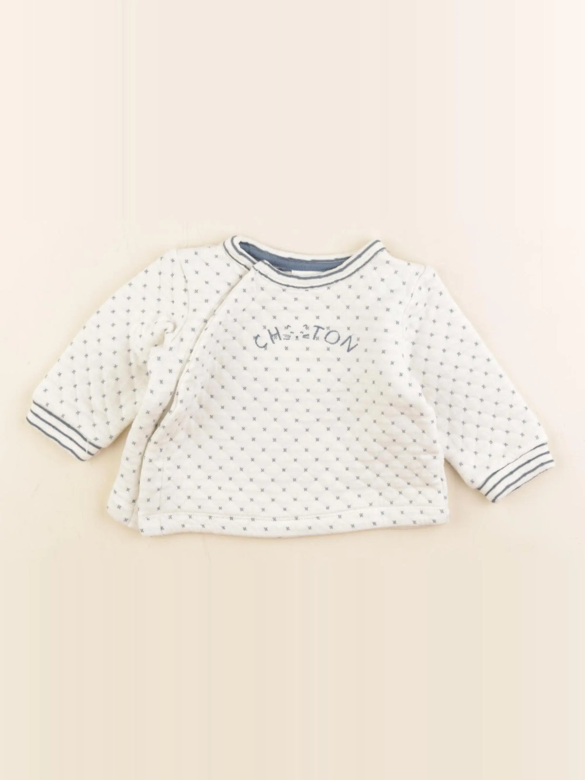 Tape à l'oeil - sweat bleu - 6 mois