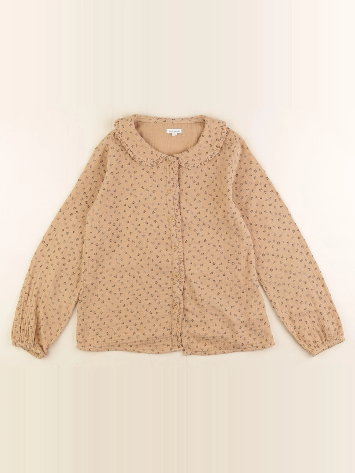 Vertbaudet - blouse beige - 10 ans