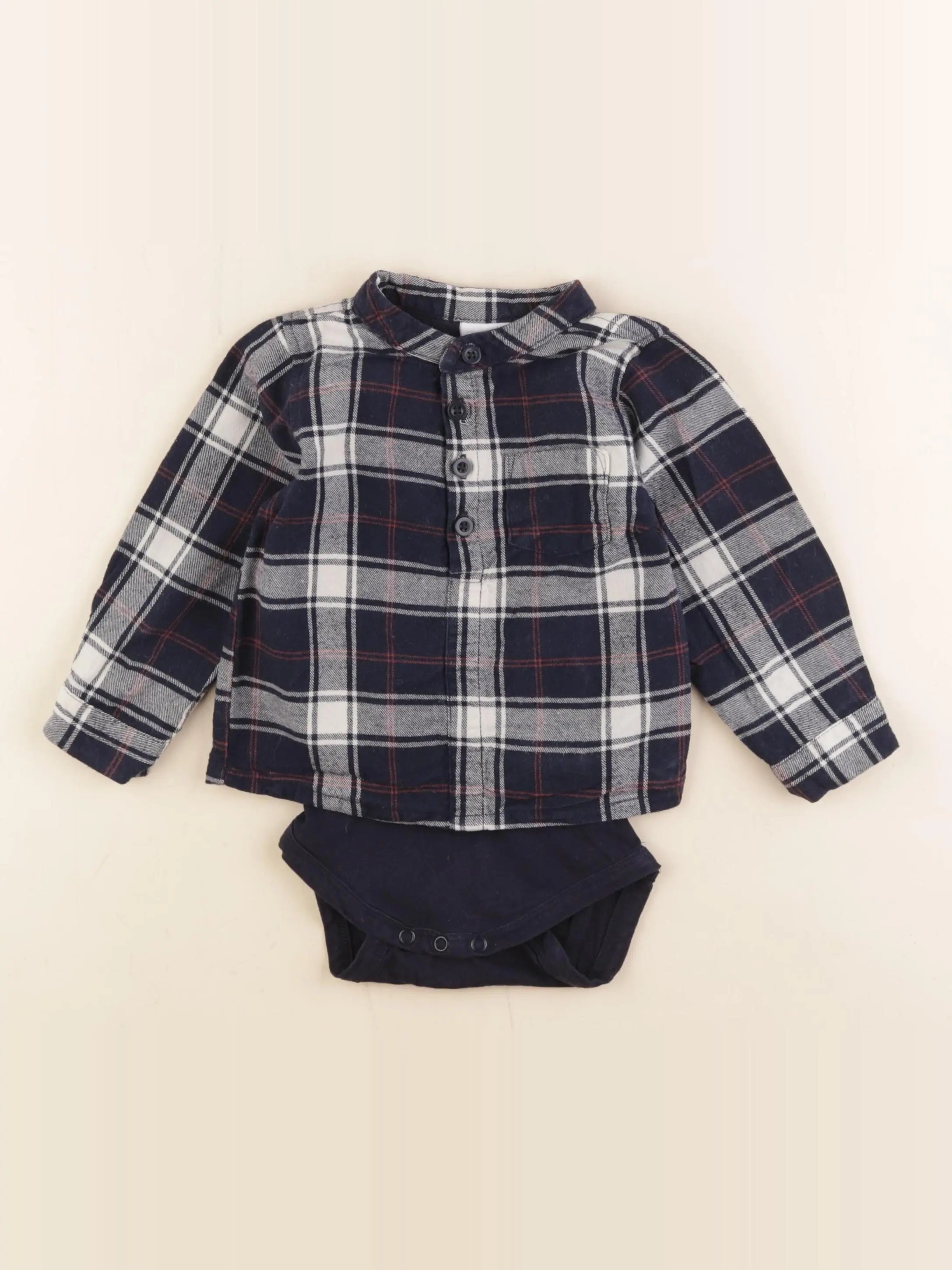 Name it - body blouse bleu - 9/12 mois