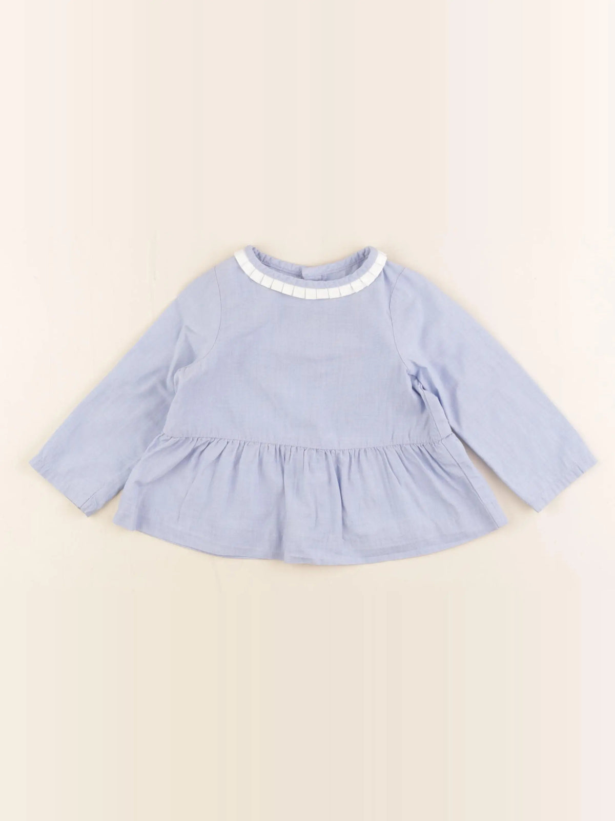 Jacadi - blouse bleu - 12 mois
