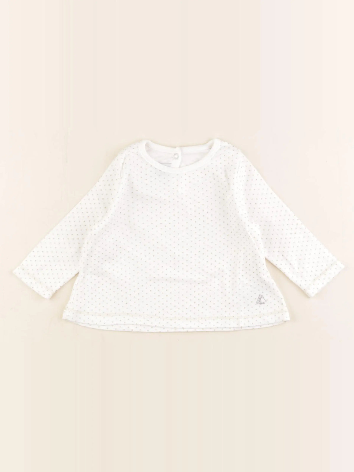 Petit Bateau - tee-shirt blanc - 6 mois