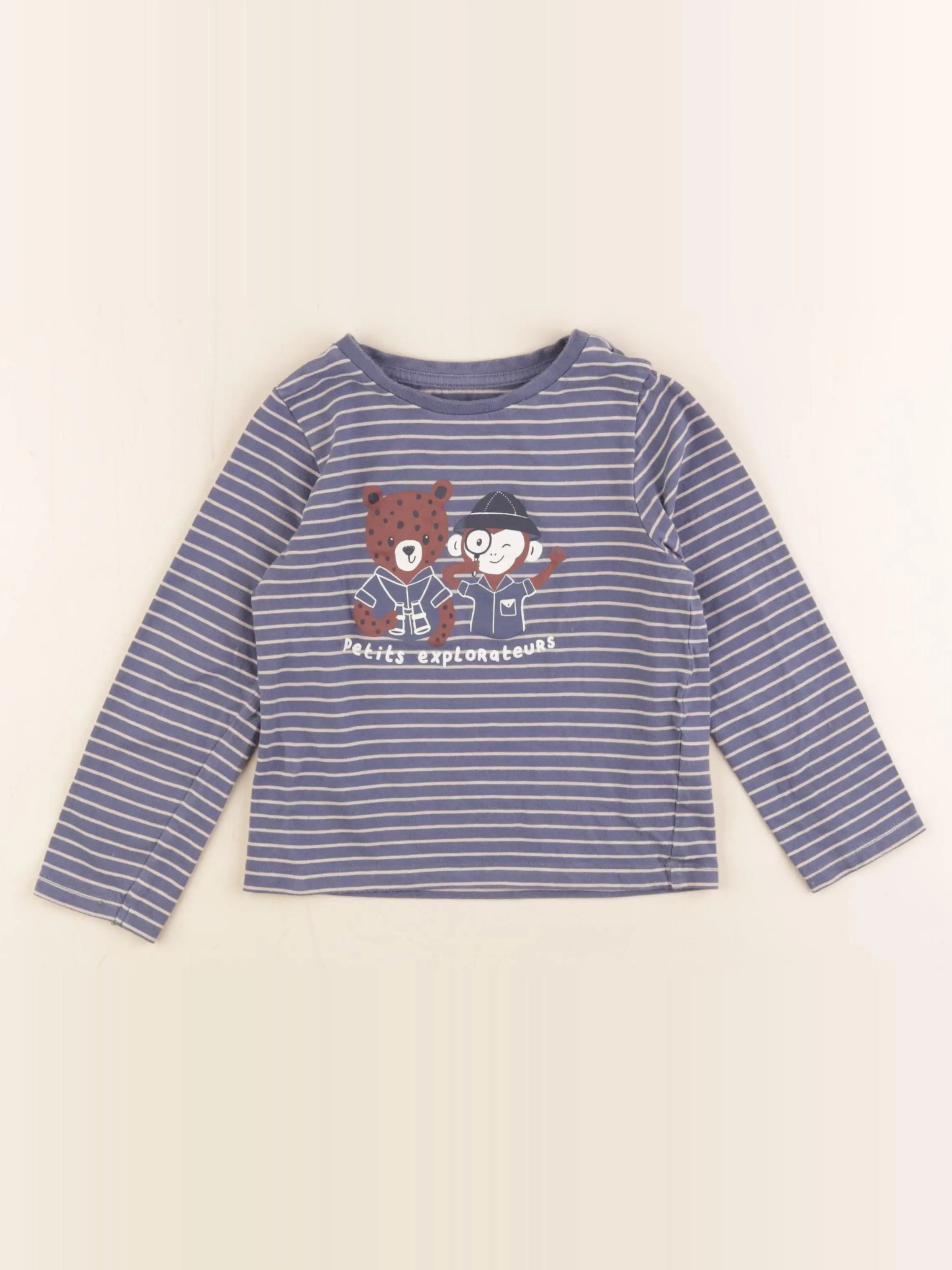 Vertbaudet - tee-shirt bleu - 36 mois