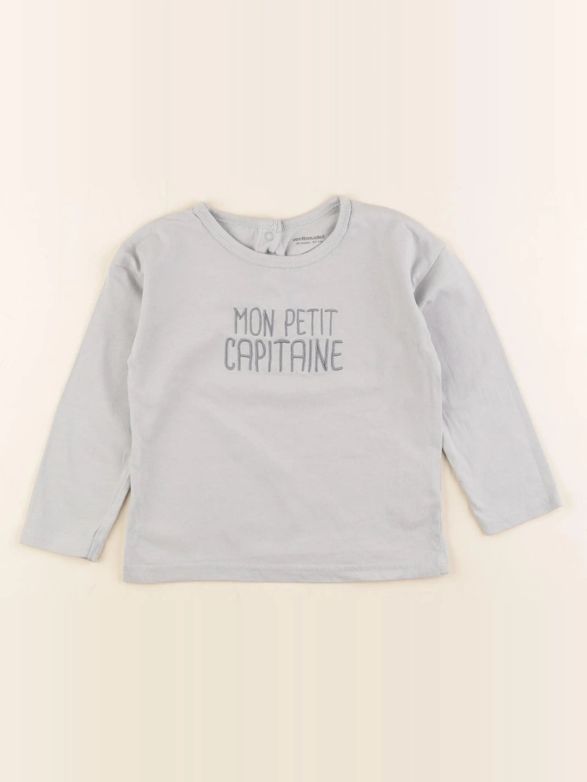 Vertbaudet - tee-shirt bleu - 36 mois