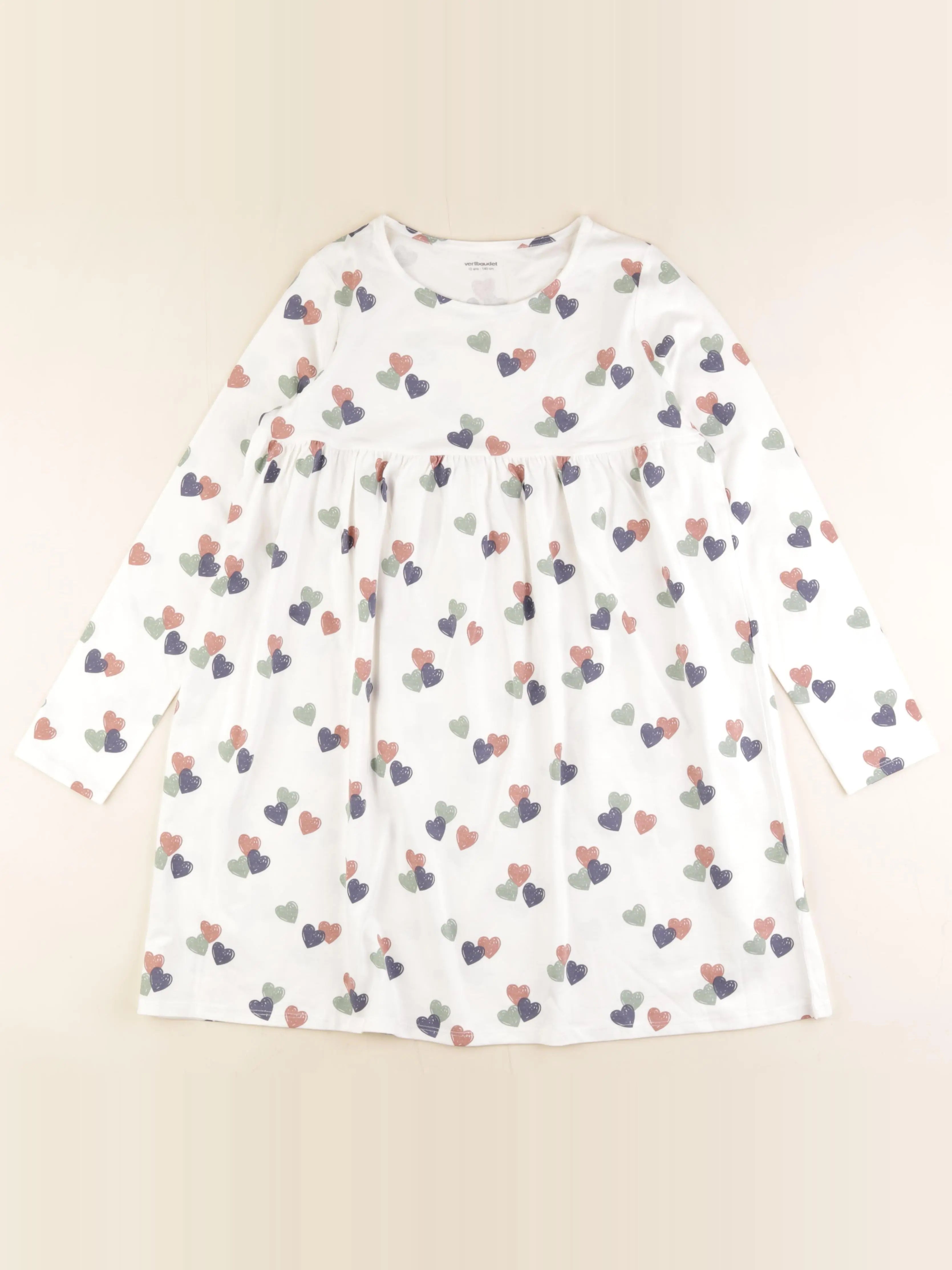 Vertbaudet - robe blanc - 10 ans