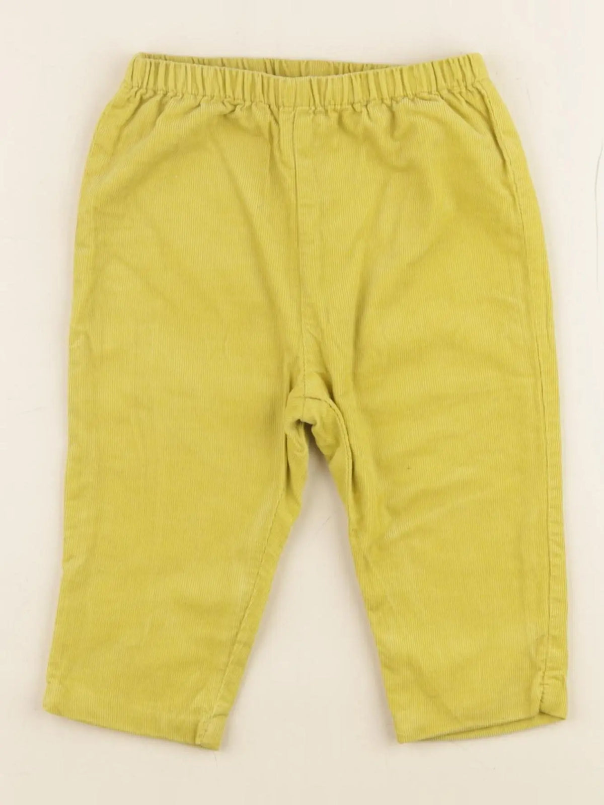 Jacadi - pantalon doublé jaune - 12 mois