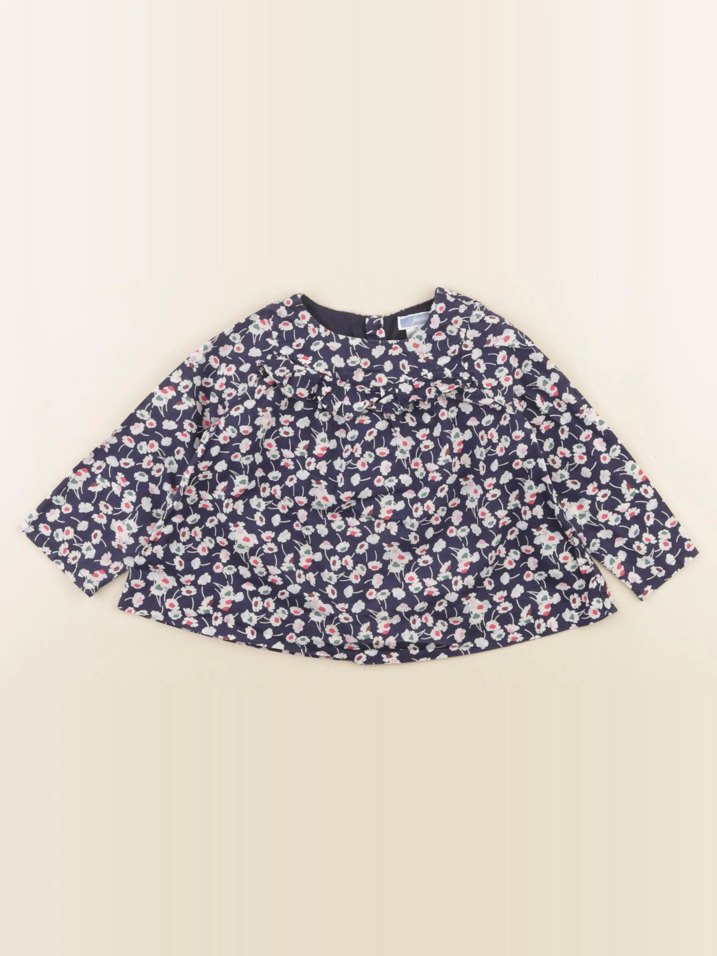 Jacadi - blouse liberty bleu - 18 mois