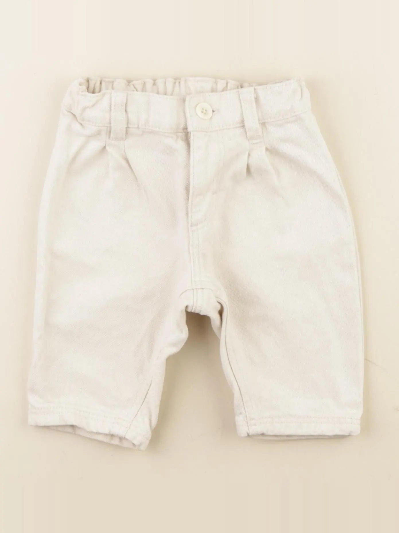 Petit Bateau - jean beige - 6 mois