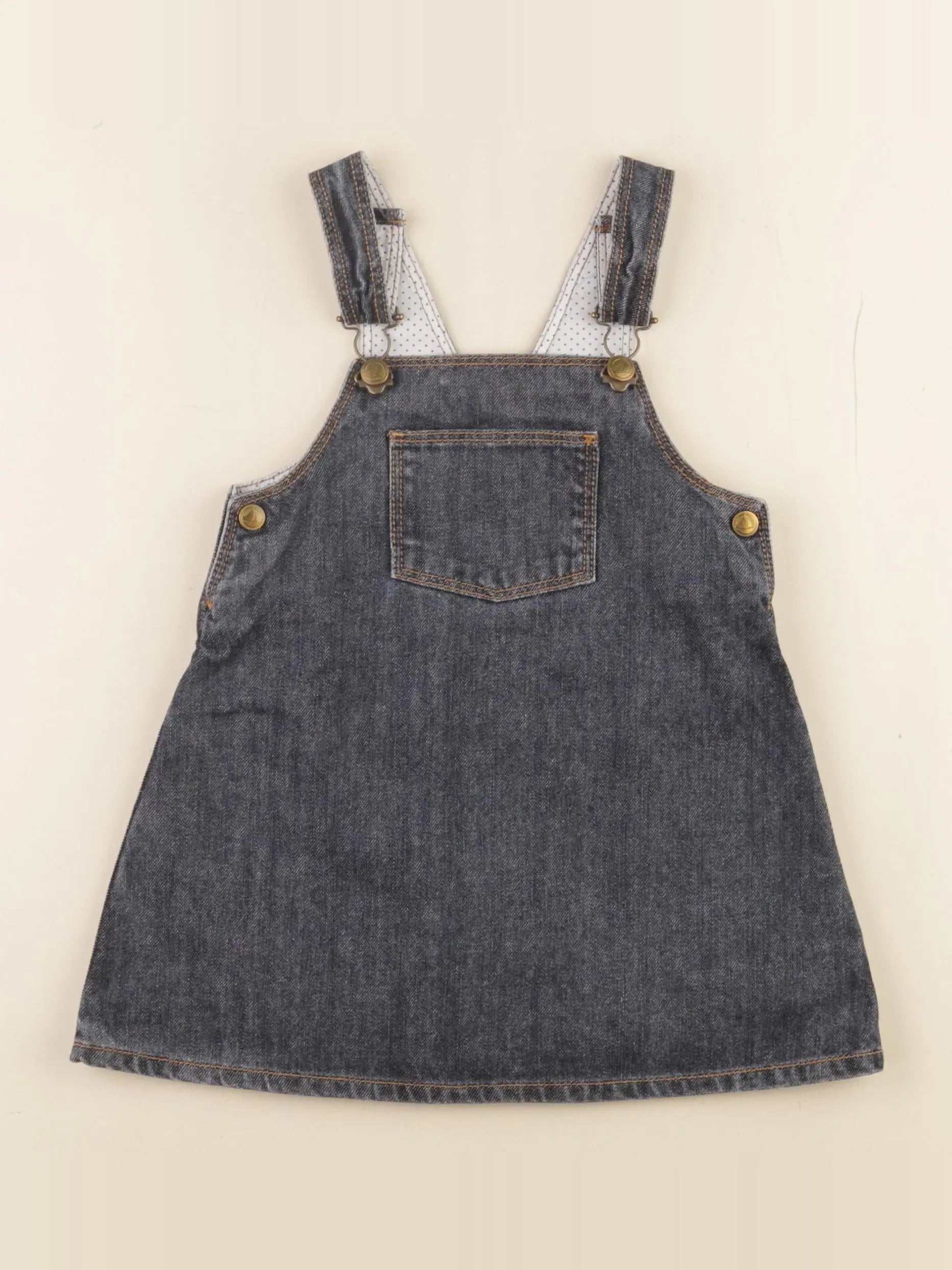Petit Bateau - robe bleu - 18 mois